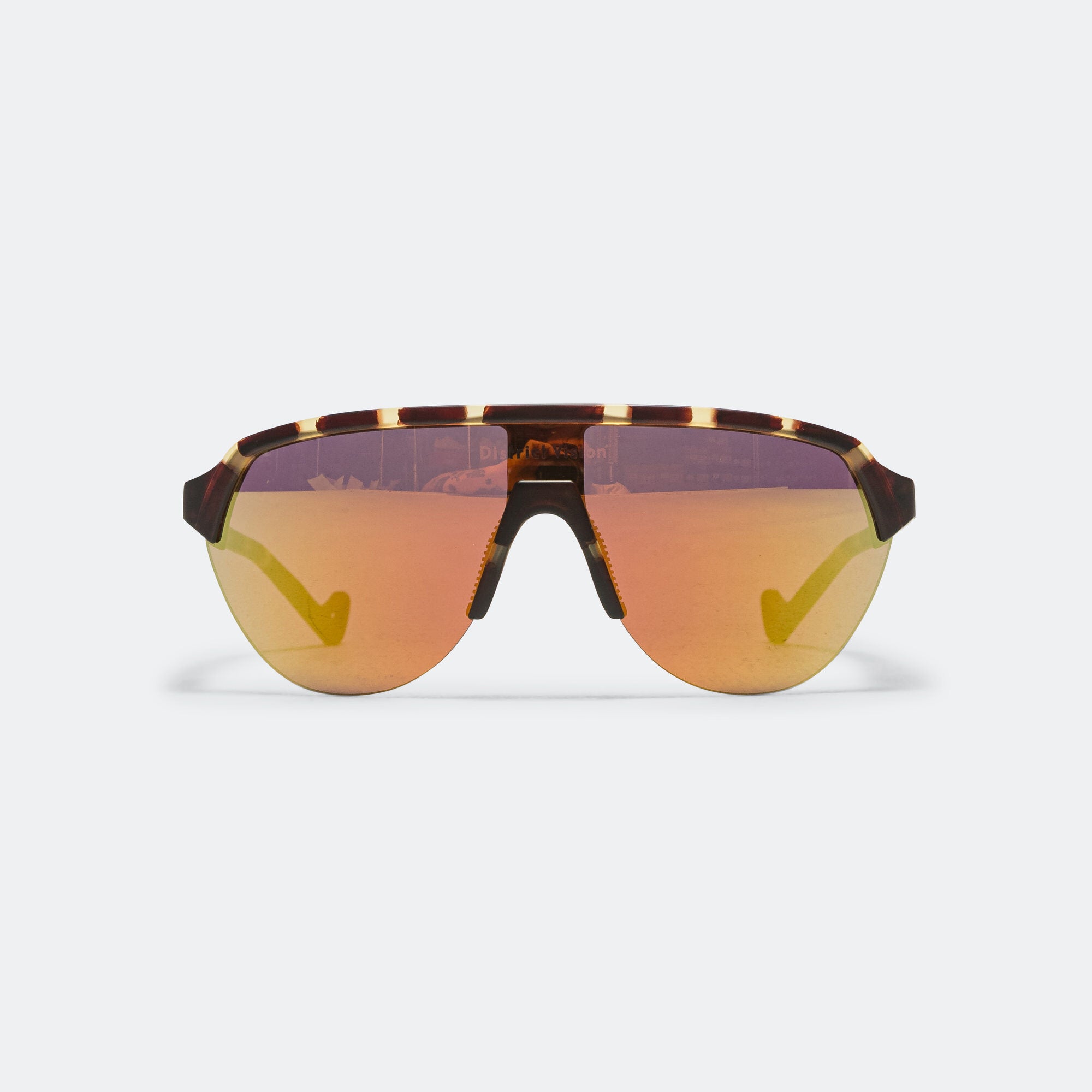 District Vision Nagata Speed Blade - Tortoise/D+ AmberMirror | Up