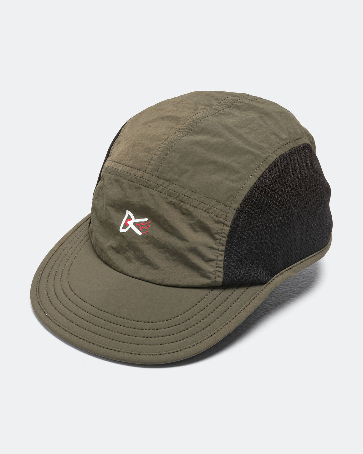 District Vision - Nylon Paneled Mesh Hat - Green - Up There Athletics