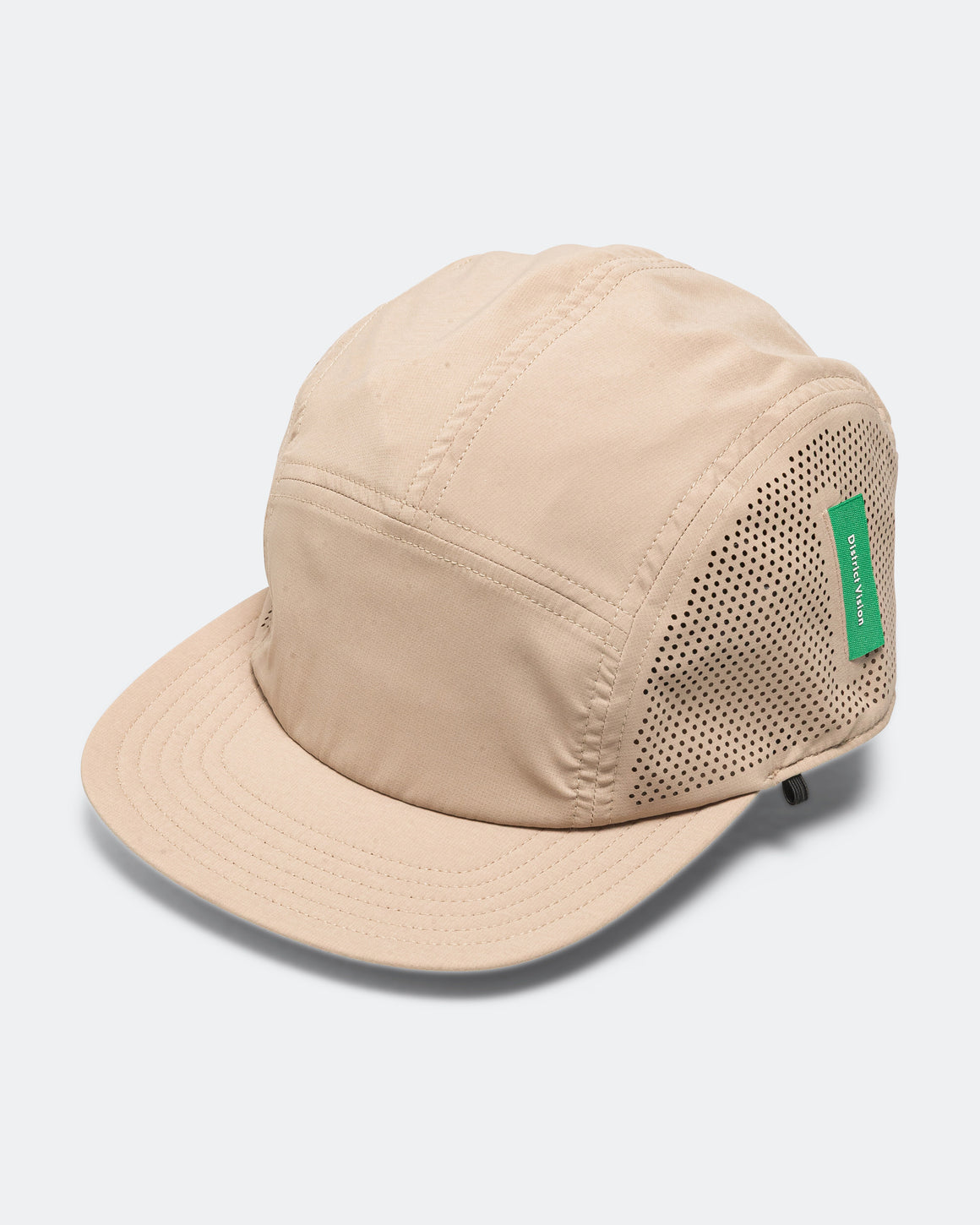 District Vision - Nylon Perforated Strap Hat - Khaki - Up There Athletics