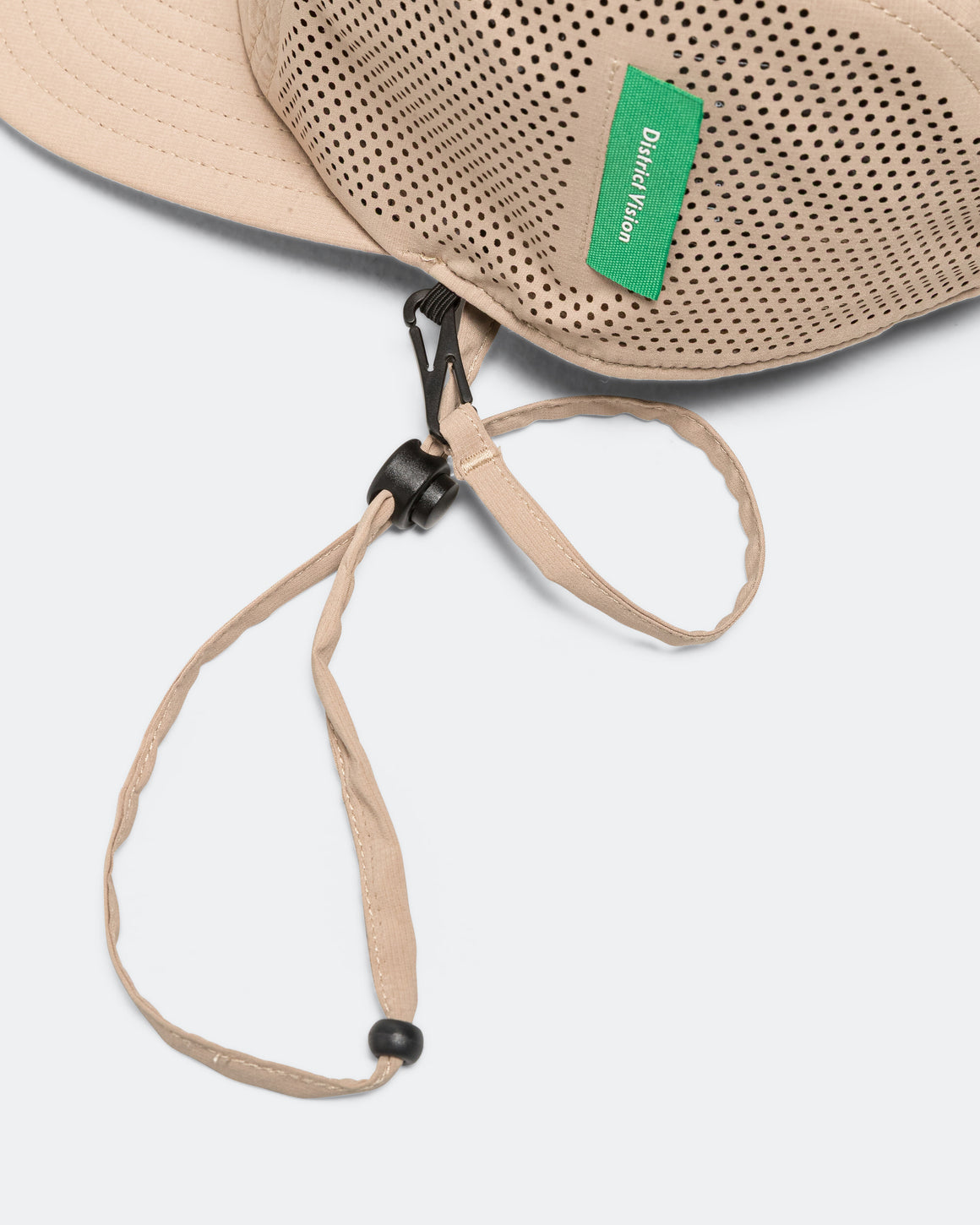 District Vision - Nylon Perforated Strap Hat - Khaki - Up There Athletics