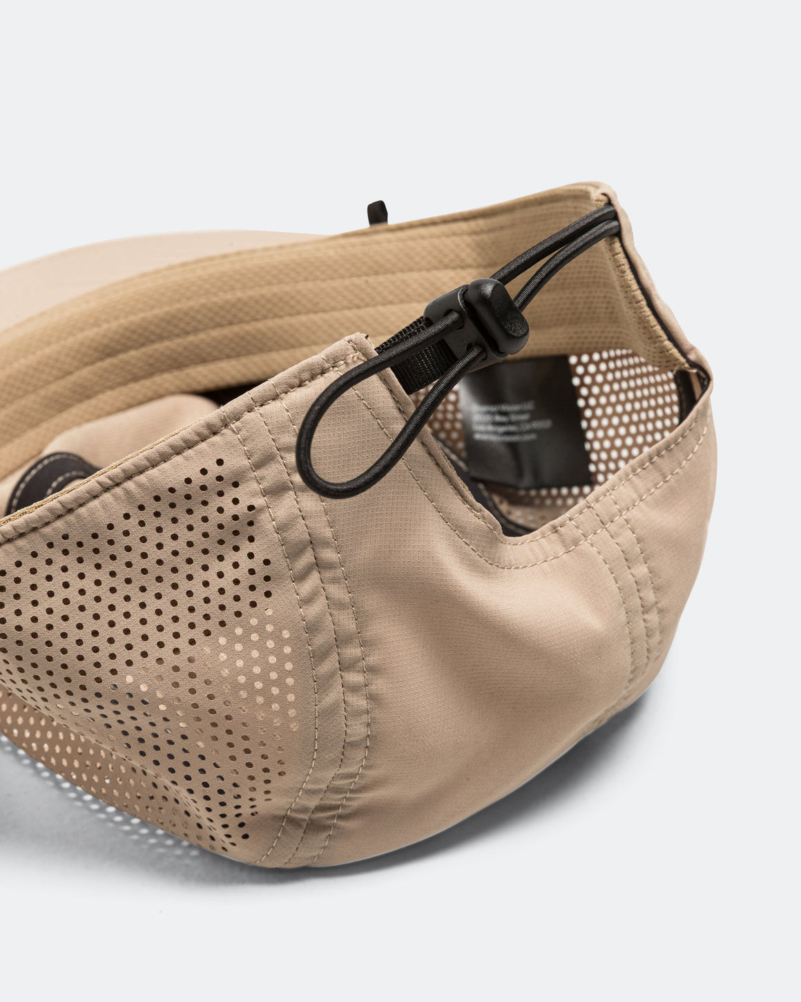 District Vision - Nylon Perforated Strap Hat - Khaki - Up There Athletics
