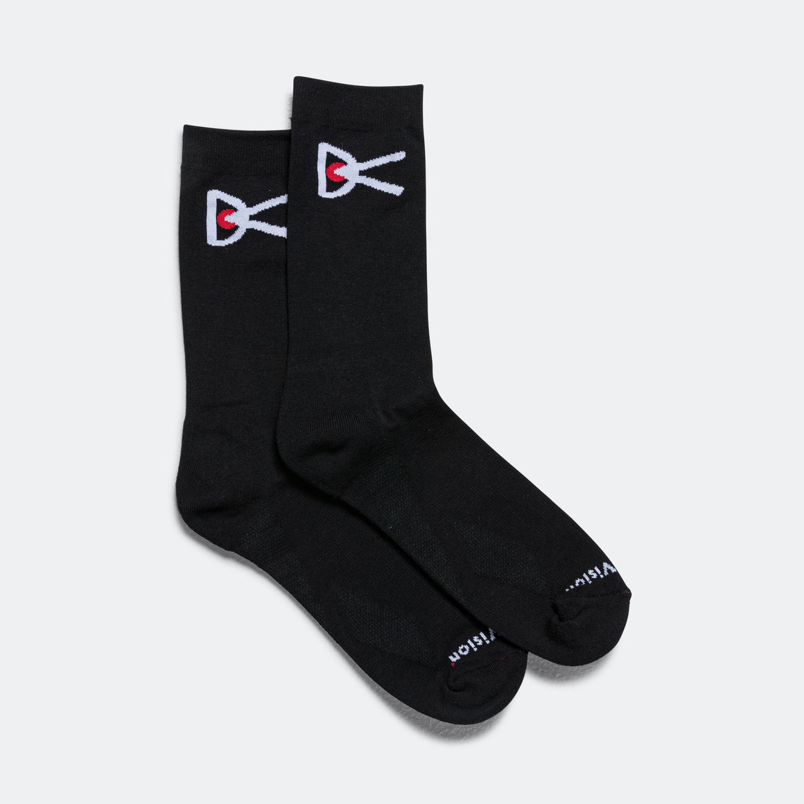Performance CORDURA® Crew Socks - Black/White Logo