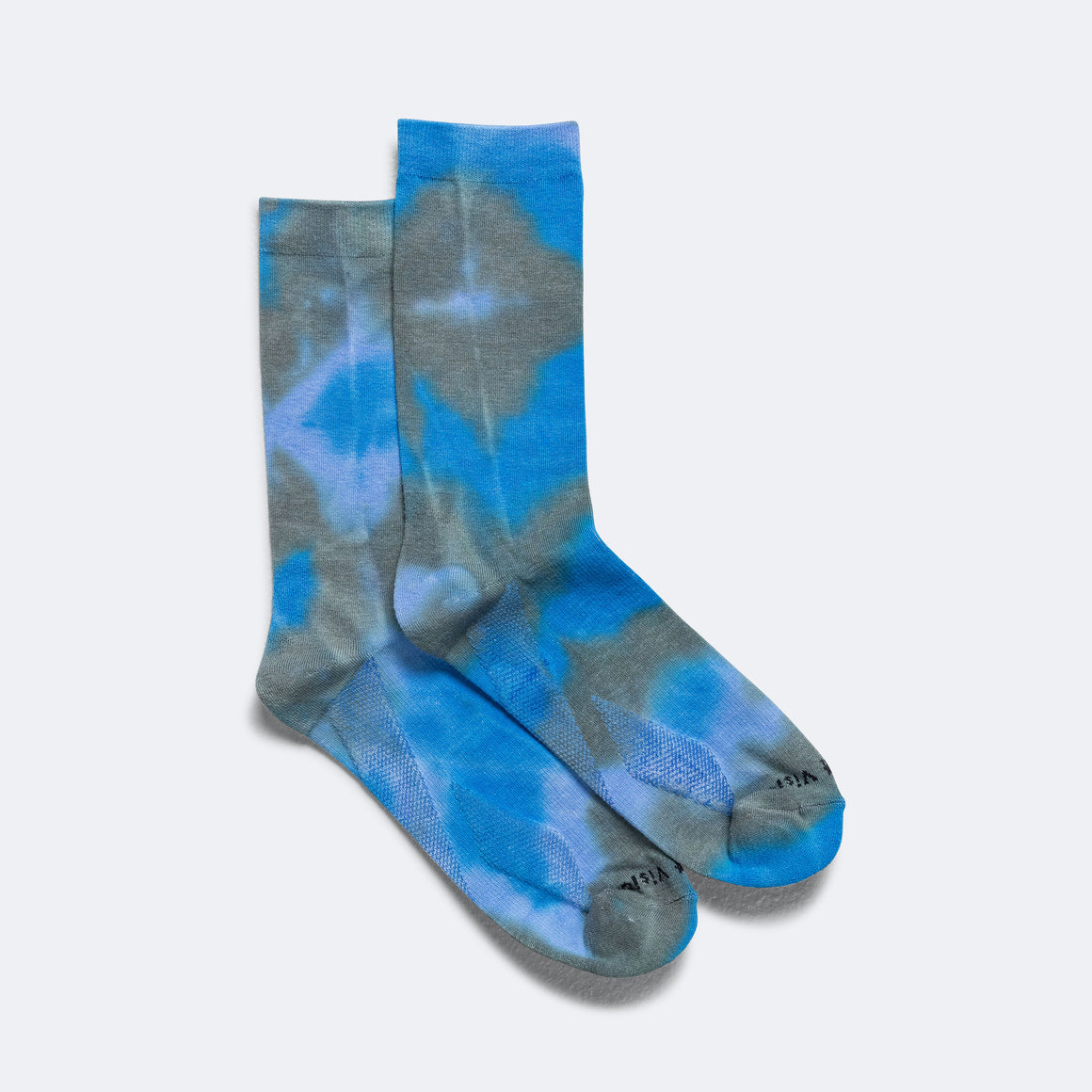 District Vision - Performance CORDURA® Crew Socks - Blue Tie Dye - Up There Athletics