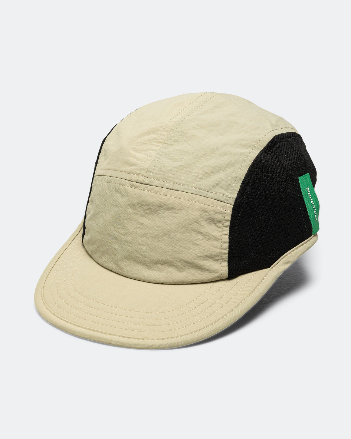District Vision - Performance Panelled Mesh Hat - Sand - Up There Athletics