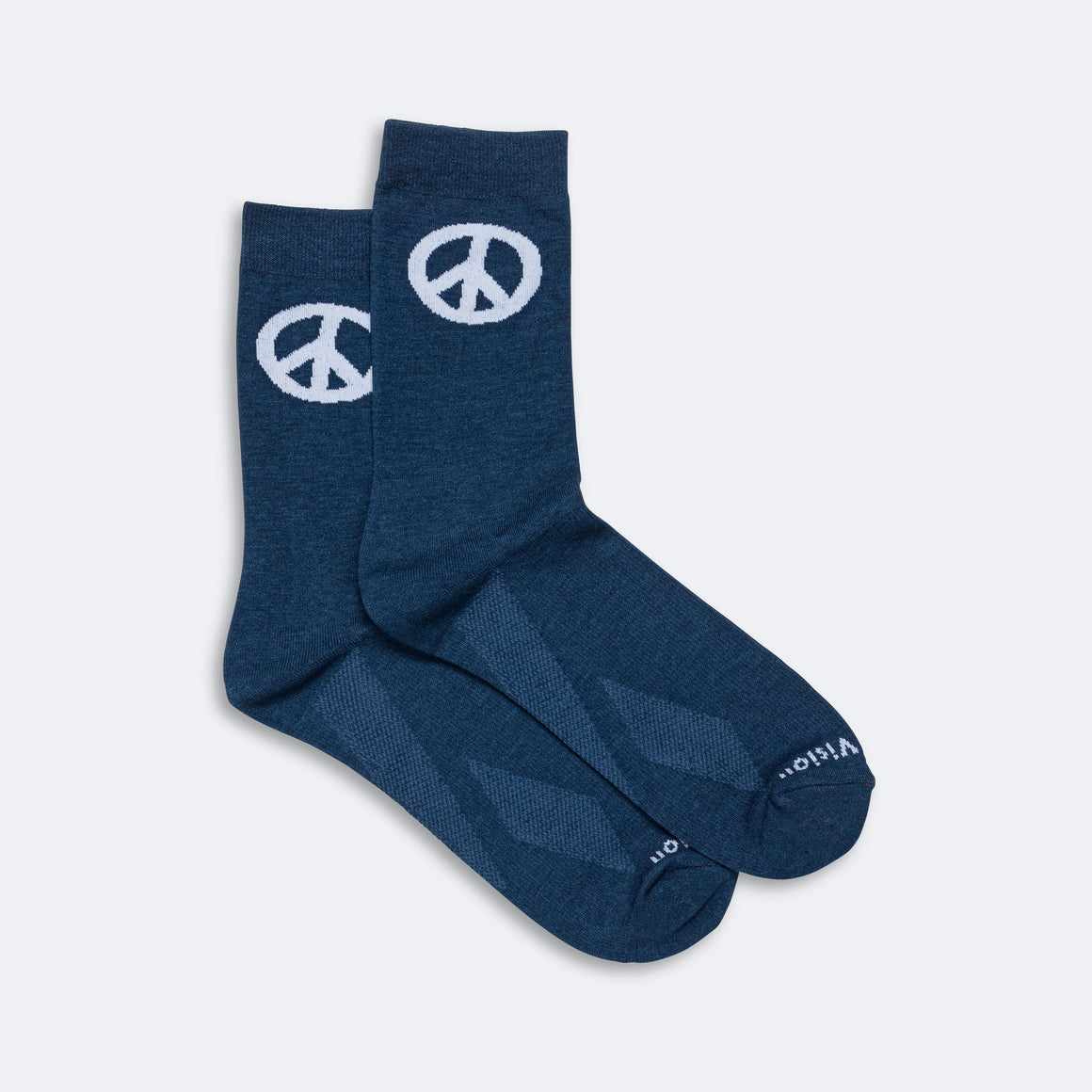 District Vision - Performance CORDURA® Crew Sock - Navy/White - Up There Athletics