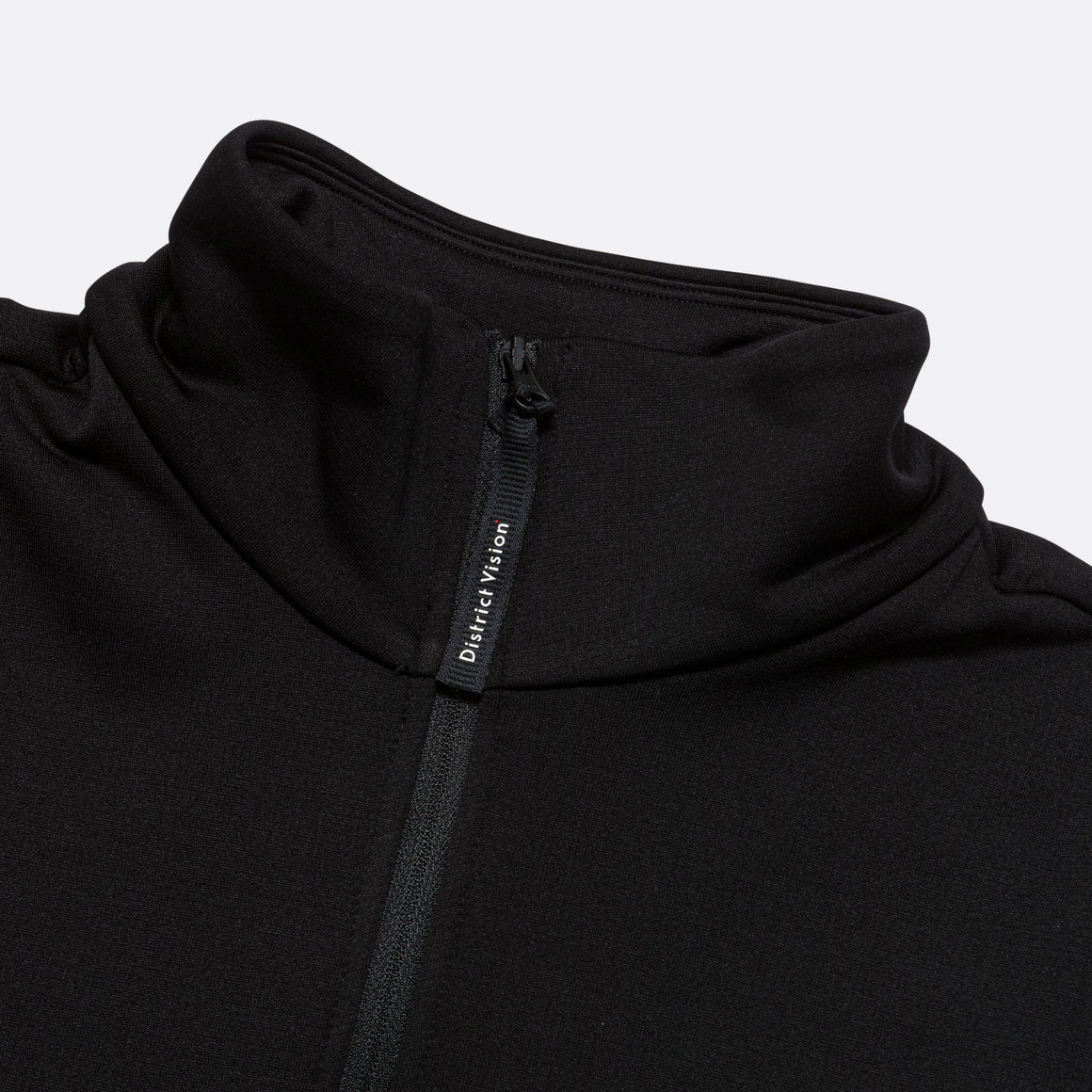 District Vision - Womens Full-Zip Merino Grid Fleece - Black - Up There Athletics