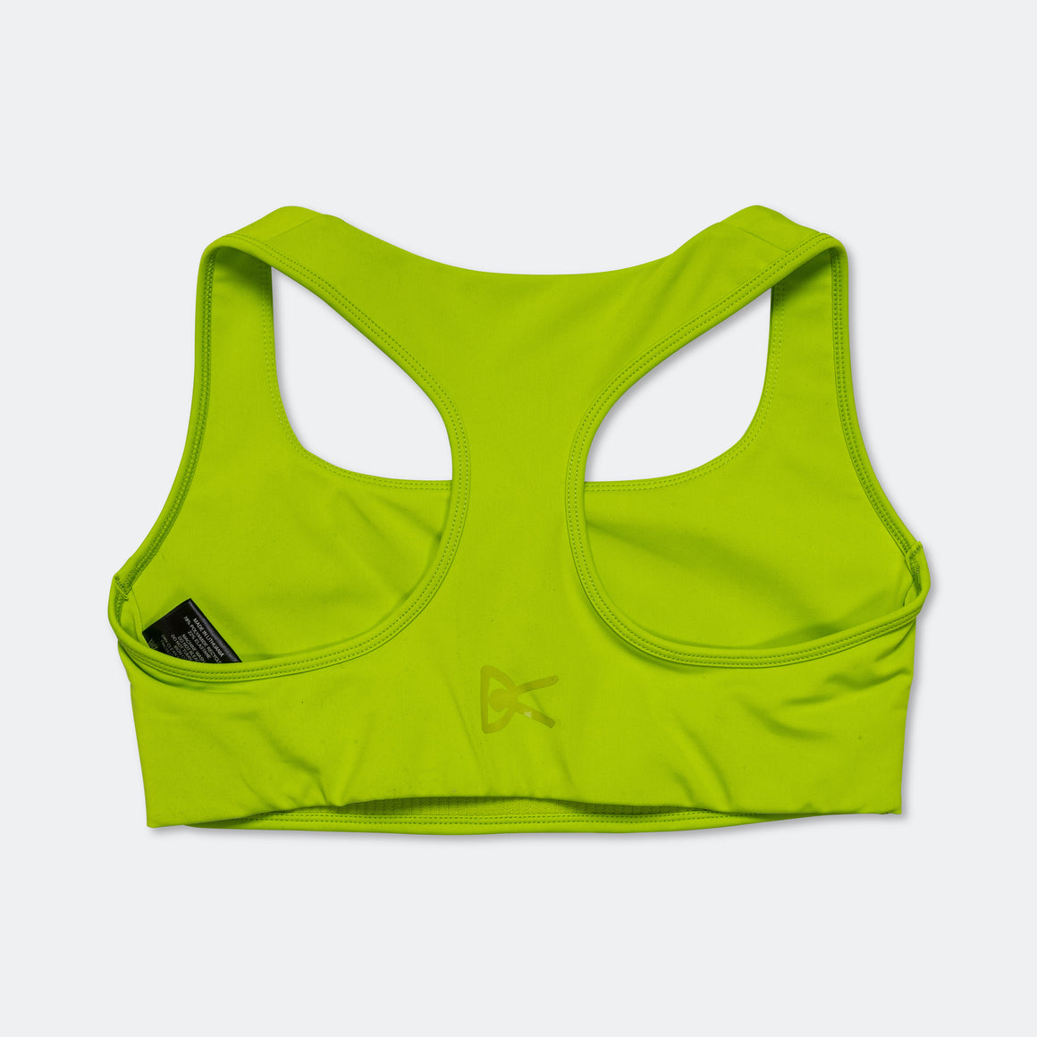District Vision - Womens Twin Layer Medium Support Bra - Lime - Up There Athletics