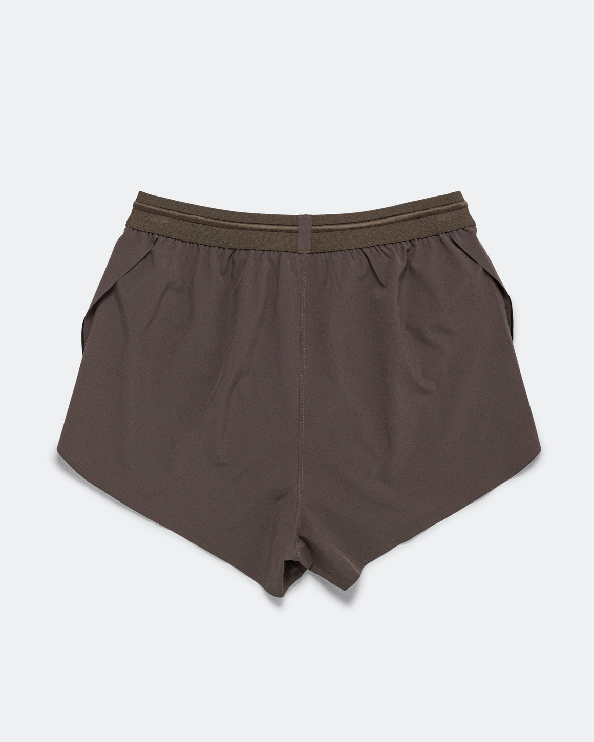 District Vision - Womens 2in Split Shorts - Dark Taupe - Up There Athletics