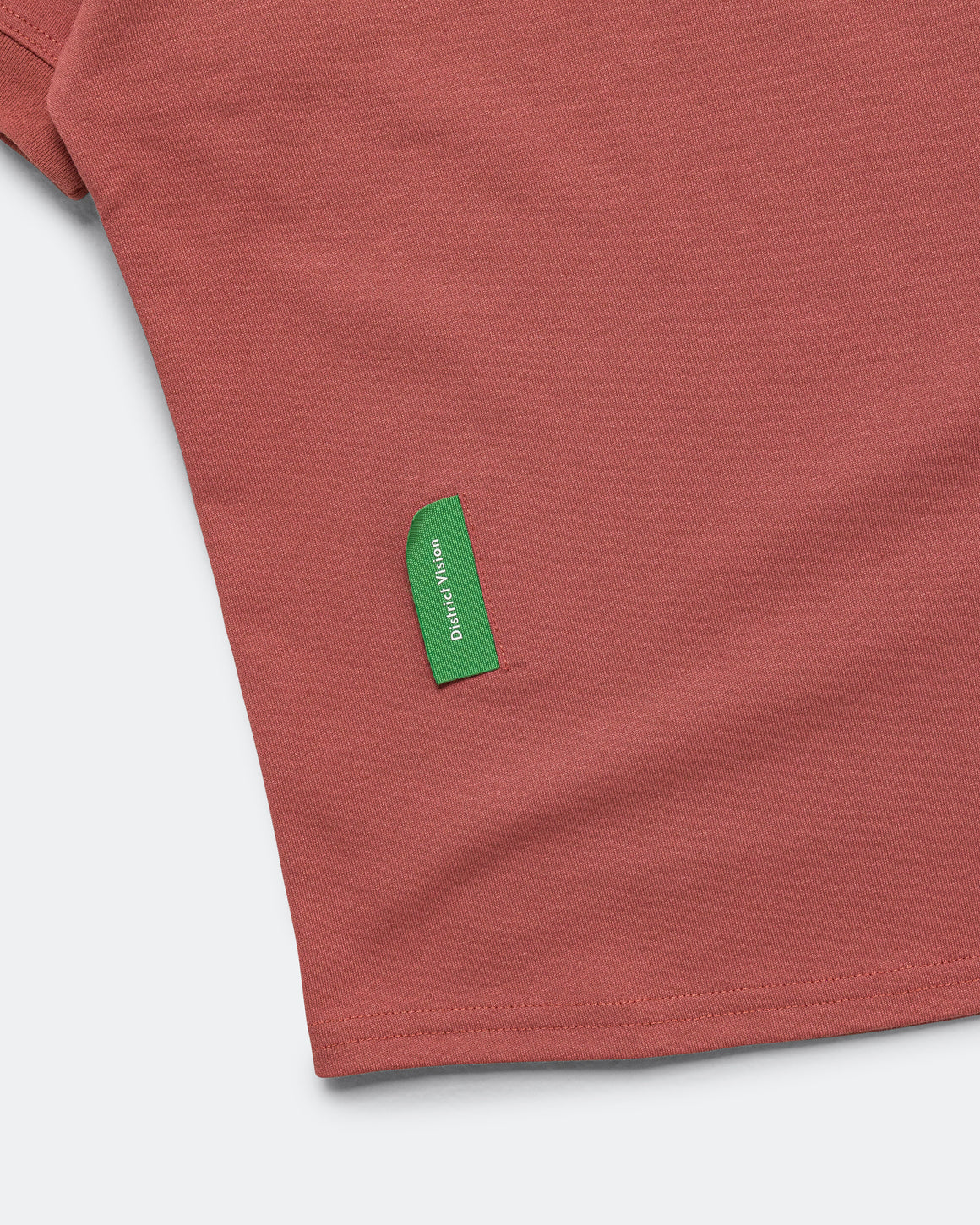 District Vision - Womens Fitted Cropped T-Shirt - Vintage Red - Up There Athletics