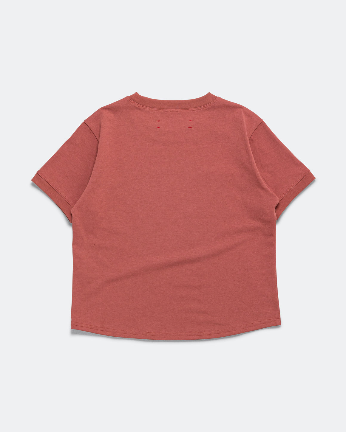 District Vision - Womens Fitted Cropped T-Shirt - Vintage Red - Up There Athletics