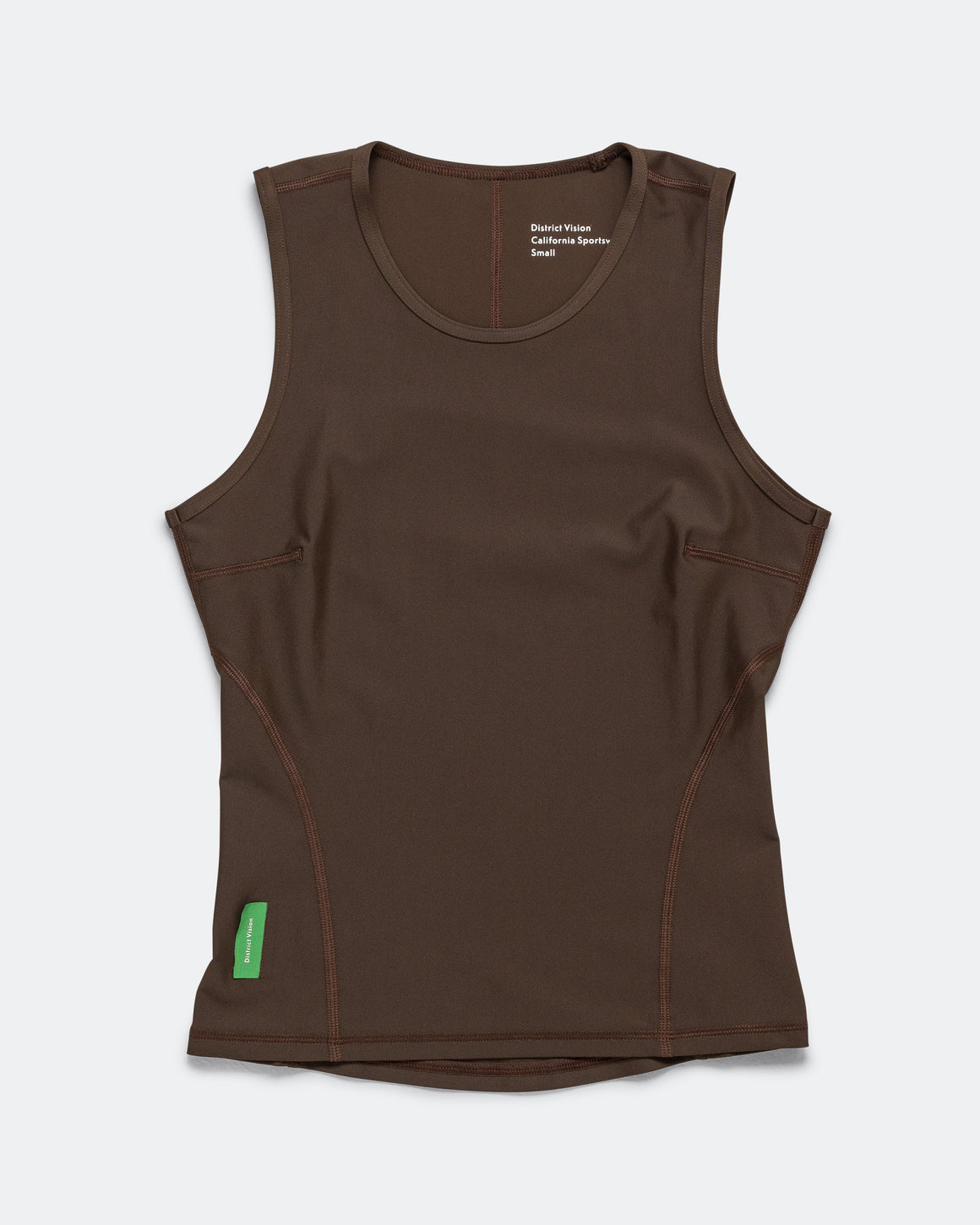 District Vision - Womens Fitted Training Tank Top - Umber - Up There Athletics