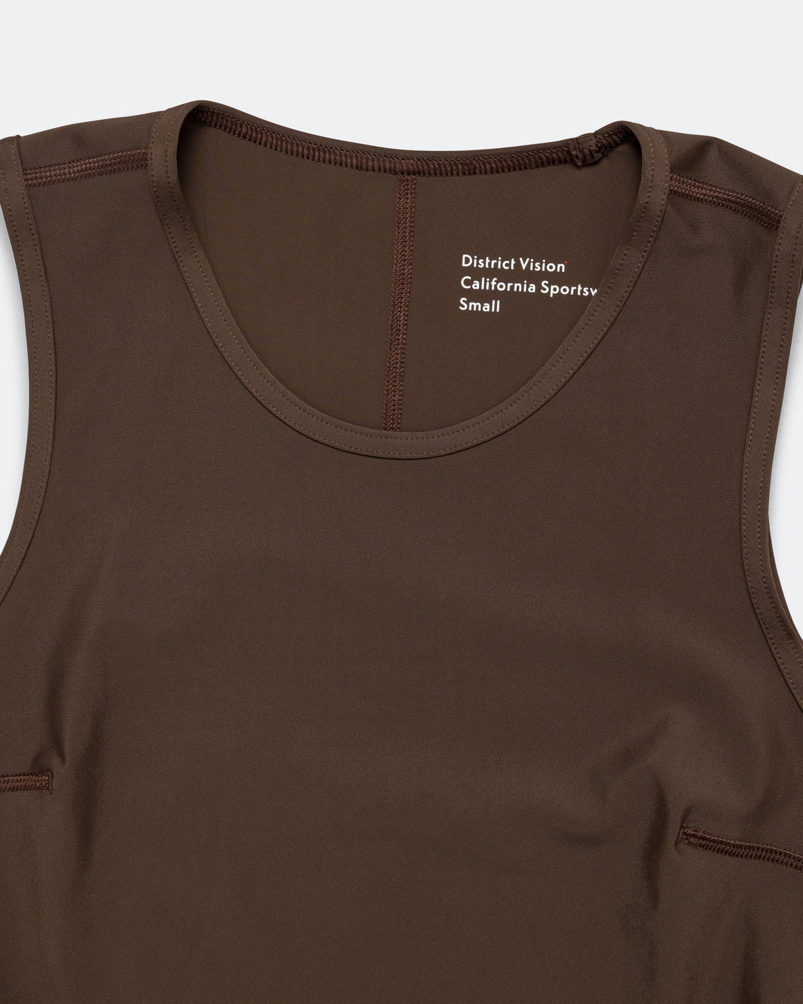 District Vision - Womens Fitted Training Tank Top - Umber - Up There Athletics