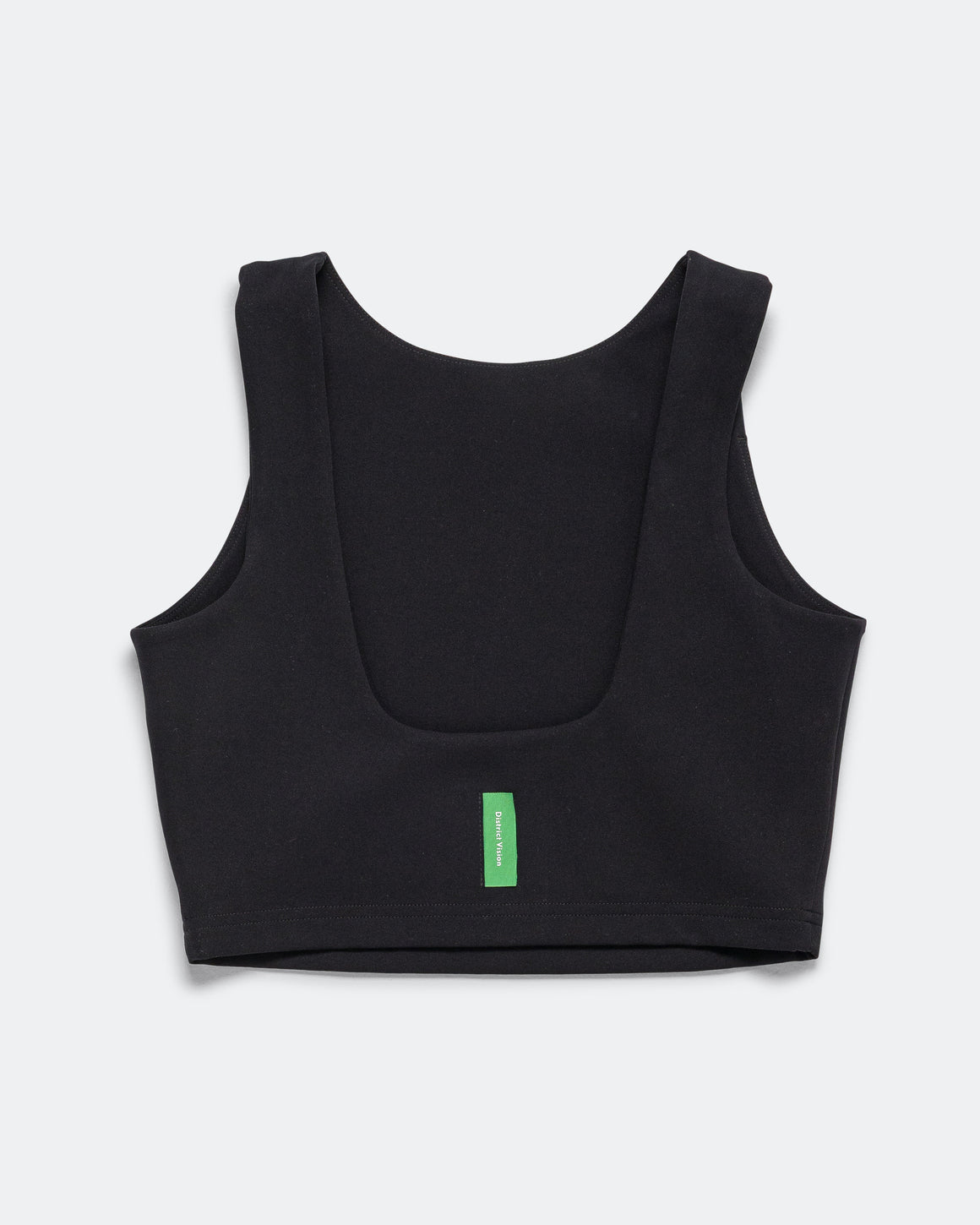 District Vision - Womens High Neckline Interlock Bra - Black - Up There Athletics