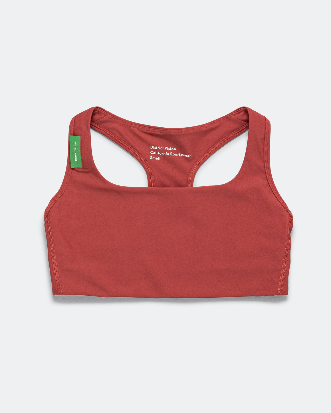 District Vision - Womens Medium Support Racer-Back Bra - Team Red - Up There Athletics