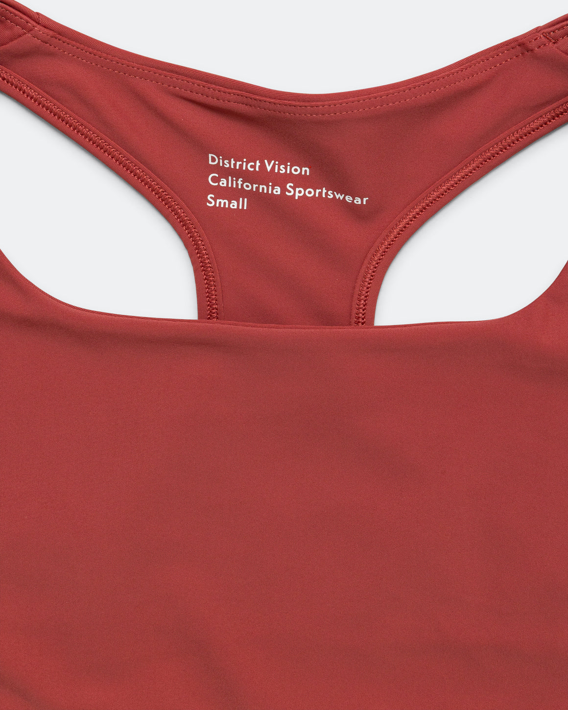 District Vision - Womens Medium Support Racer-Back Bra - Team Red - Up There Athletics
