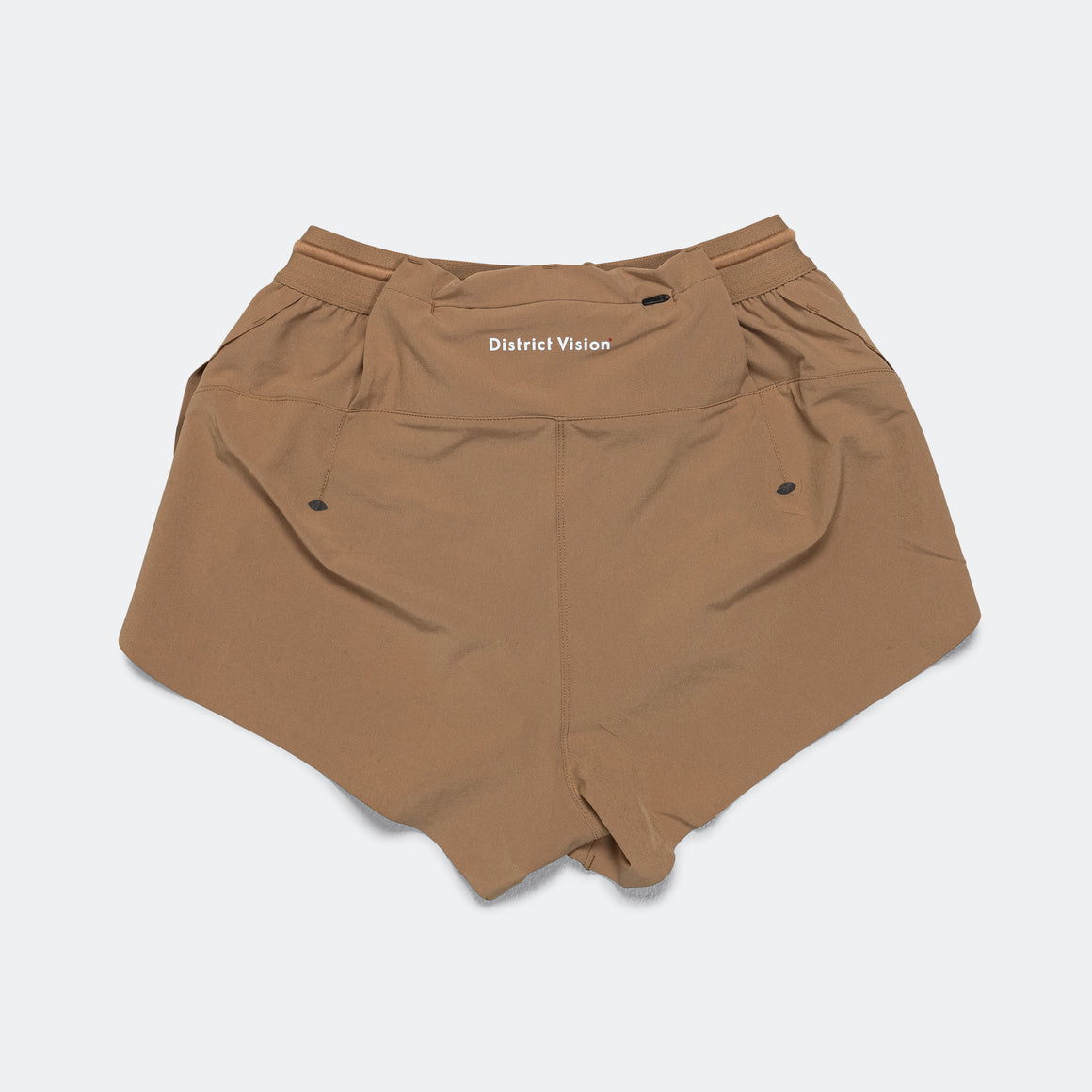 District Vision - Womens Vedana Split Shorts - Sand - Up There Athletics