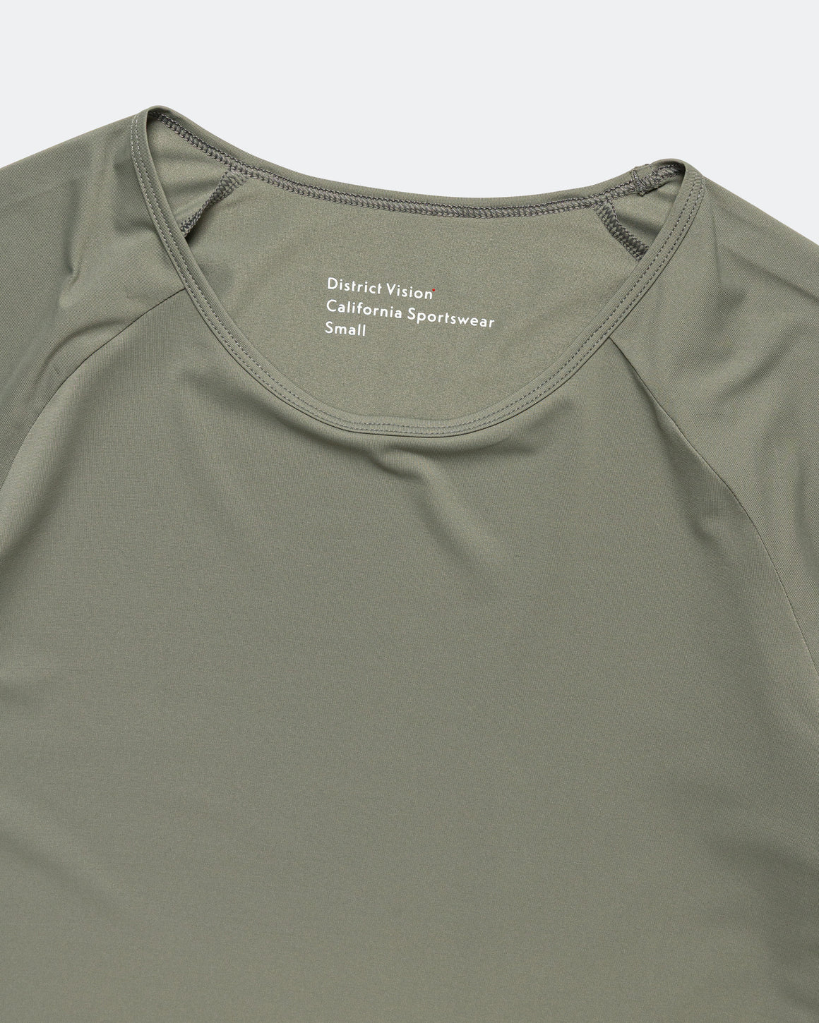District Vision - Womens Ultralight Aloe Short Sleeve Fitted Tee - Oyster - Up There Athletics