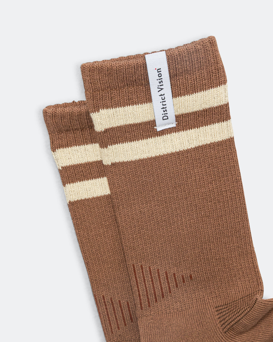 District Vision - Zonal Organic Cotton Socks - Brown/Sand - Up There Athletics