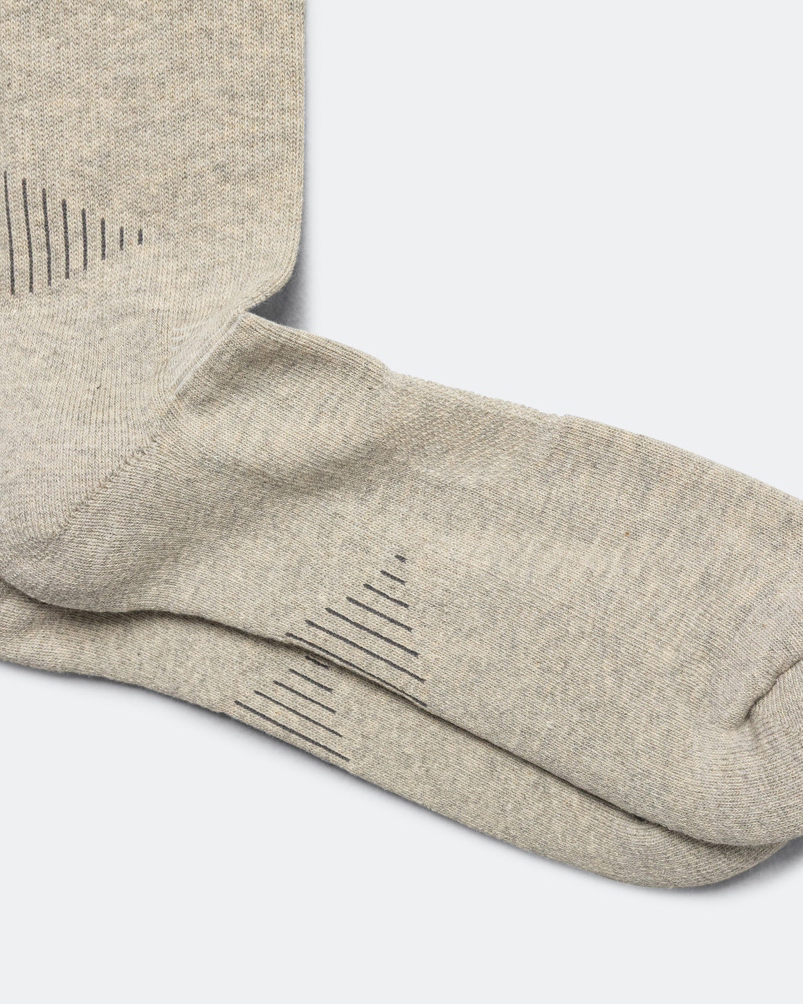 District Vision - Zonal Organic Cotton Socks - Heather Grey/White - Up There Athletics