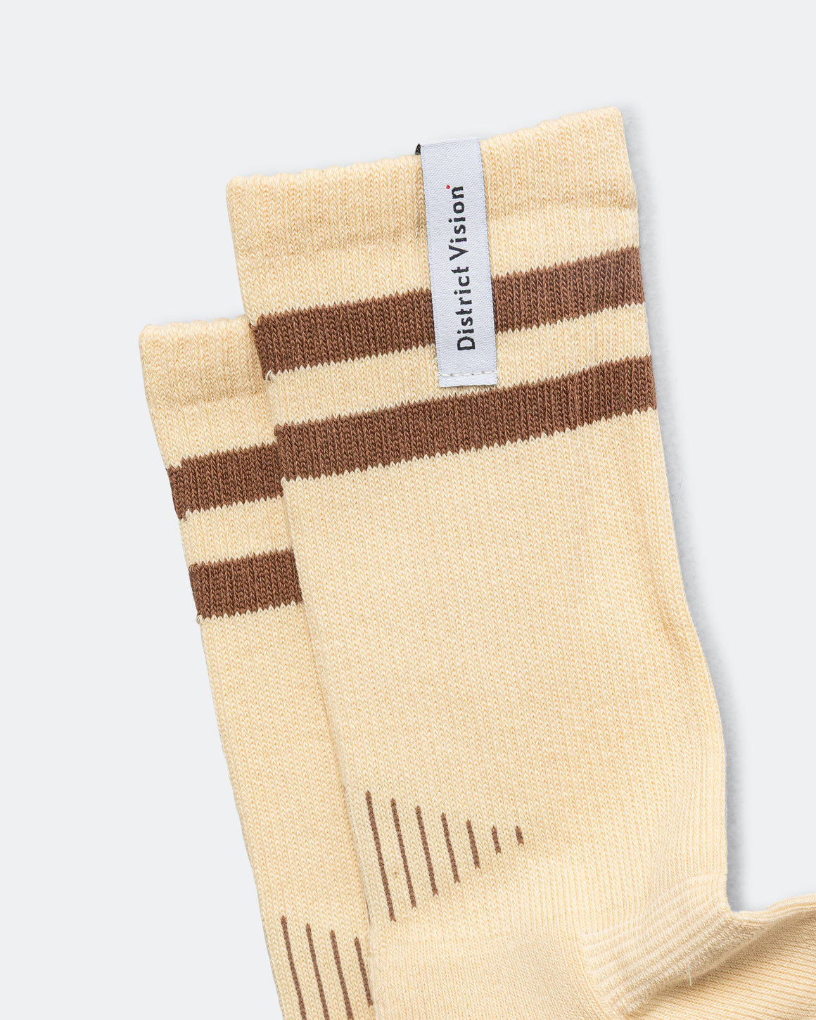 District Vision - Zonal Organic Cotton Socks - Sand/Brown - Up There Athletics