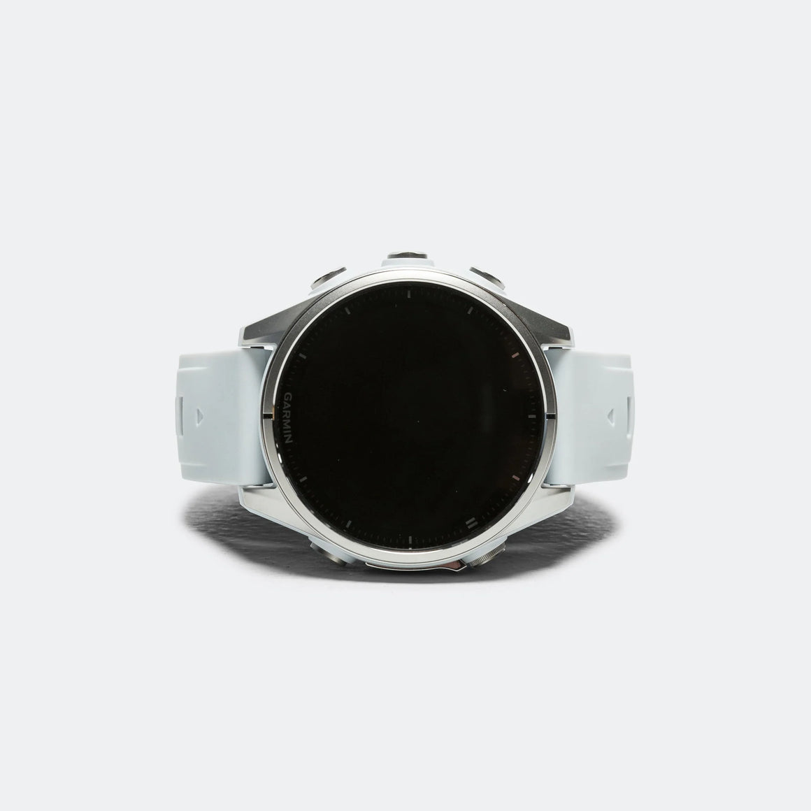 Garmin - fenix 8 - 43mm  AMOLED - Silver w/Whitestone silicone band - Up There Athletics
