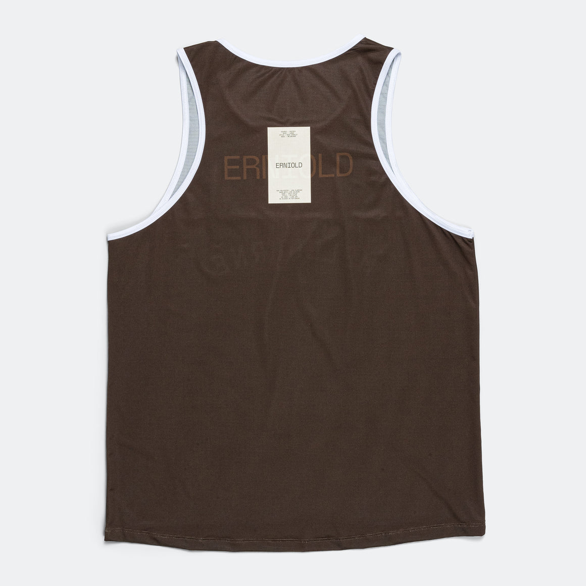 Erniold - Mens Race 'Melbourne' Singlet - Mud - Up There Athletics