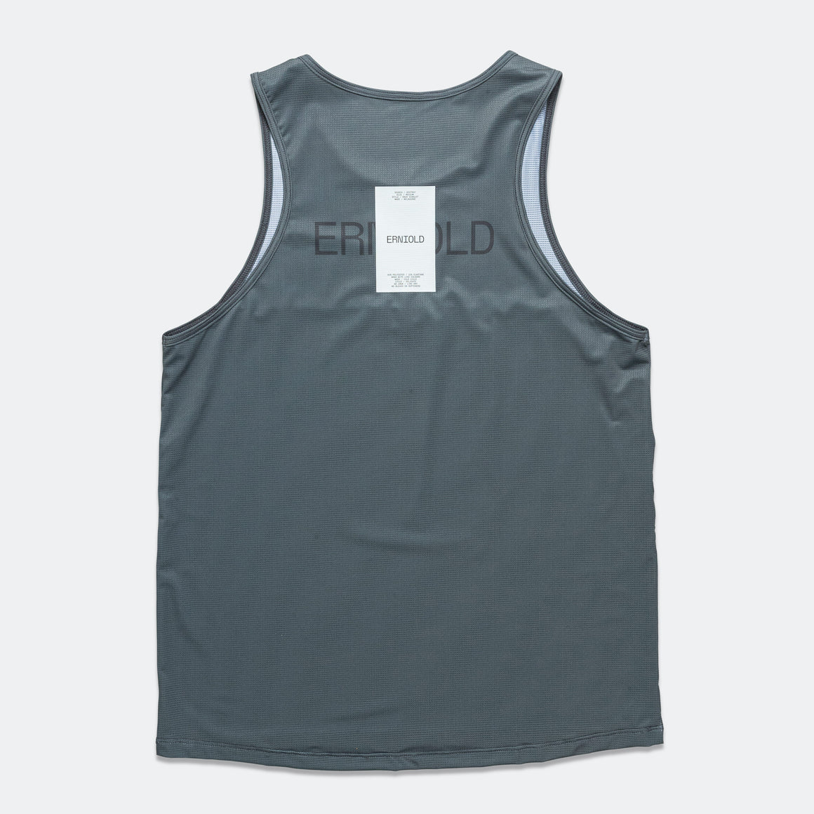 Erniold - Mens Race Singlet - Coal - Up There Athletics
