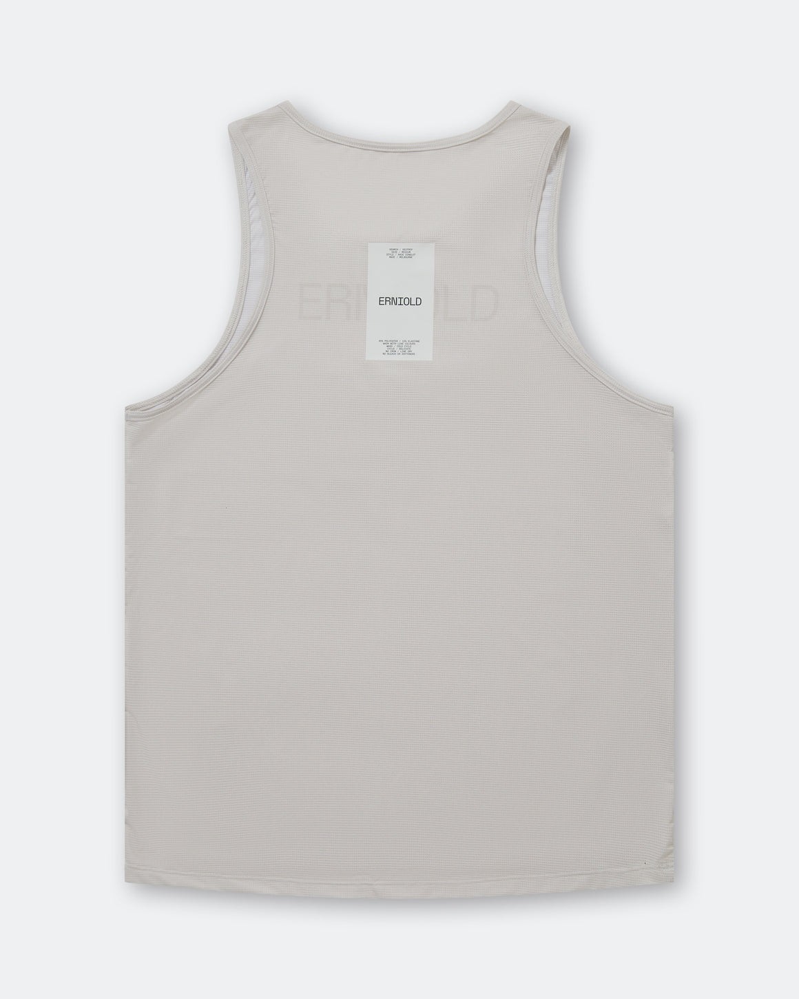 Erniold - Mens Race Singlet - Light Beige - Up There Athletics