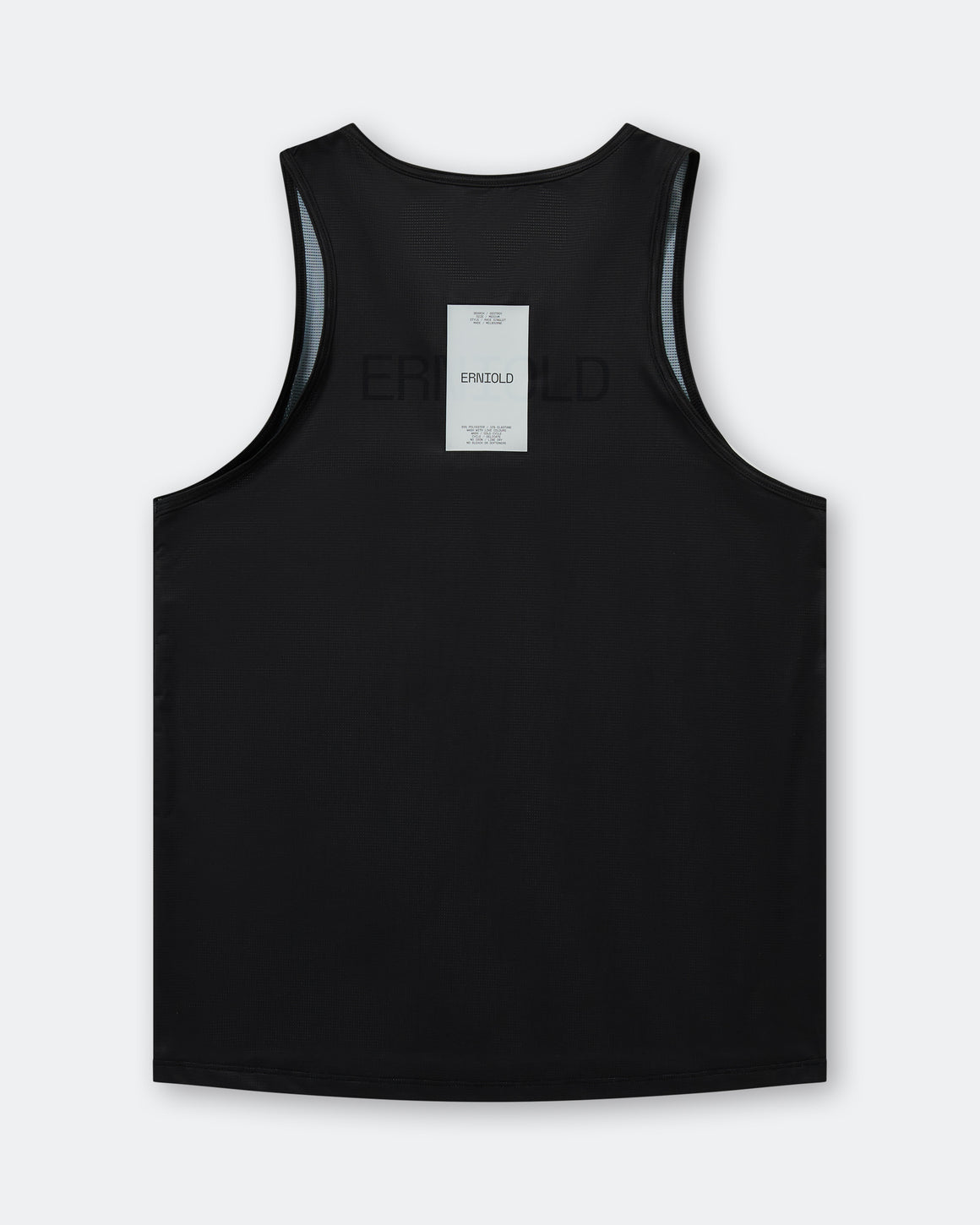 Erniold - Mens Race Singlet - Washed Black - Up There Athletics