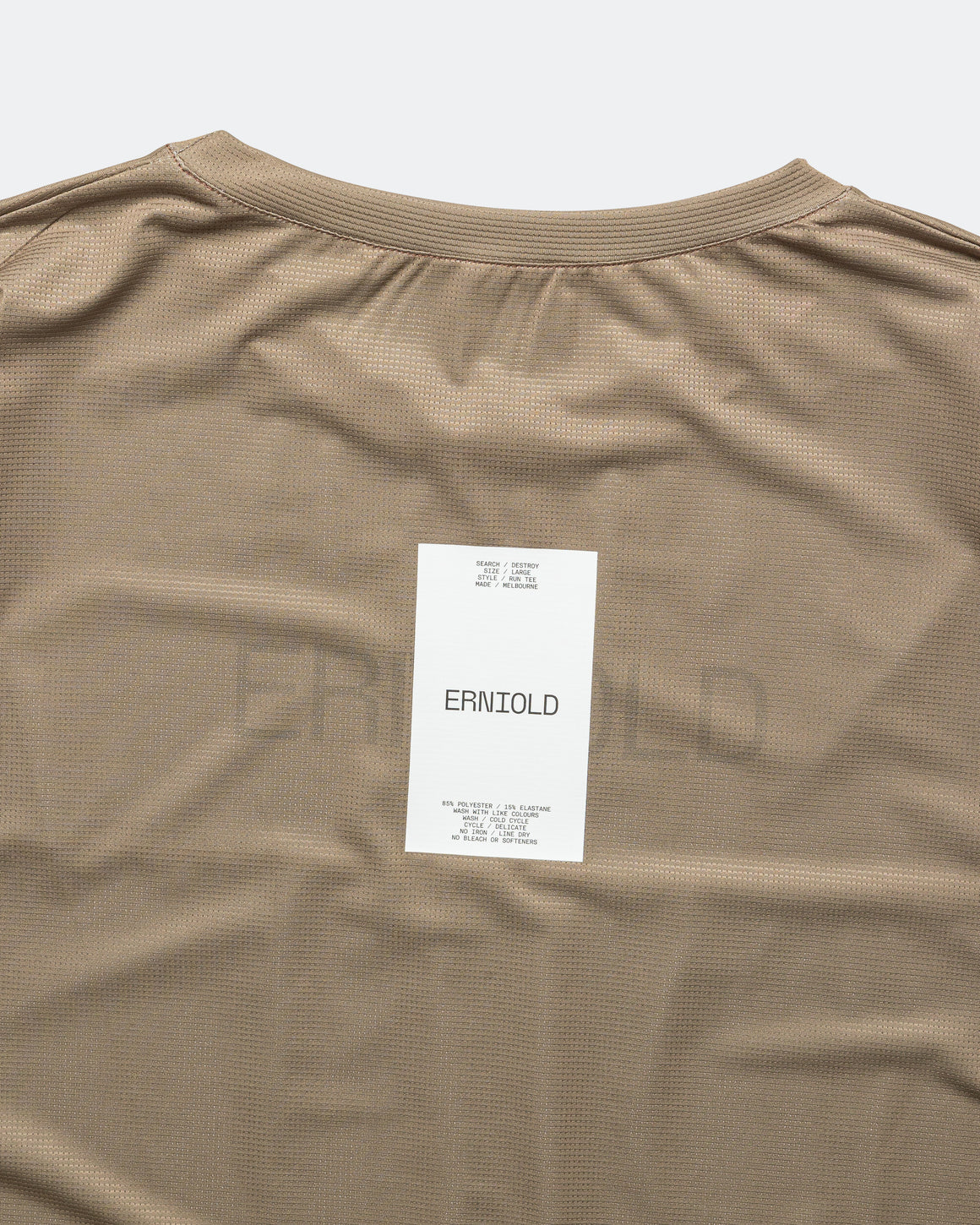 Erniold - Mens Run Tee - Dust - Up There Athletics