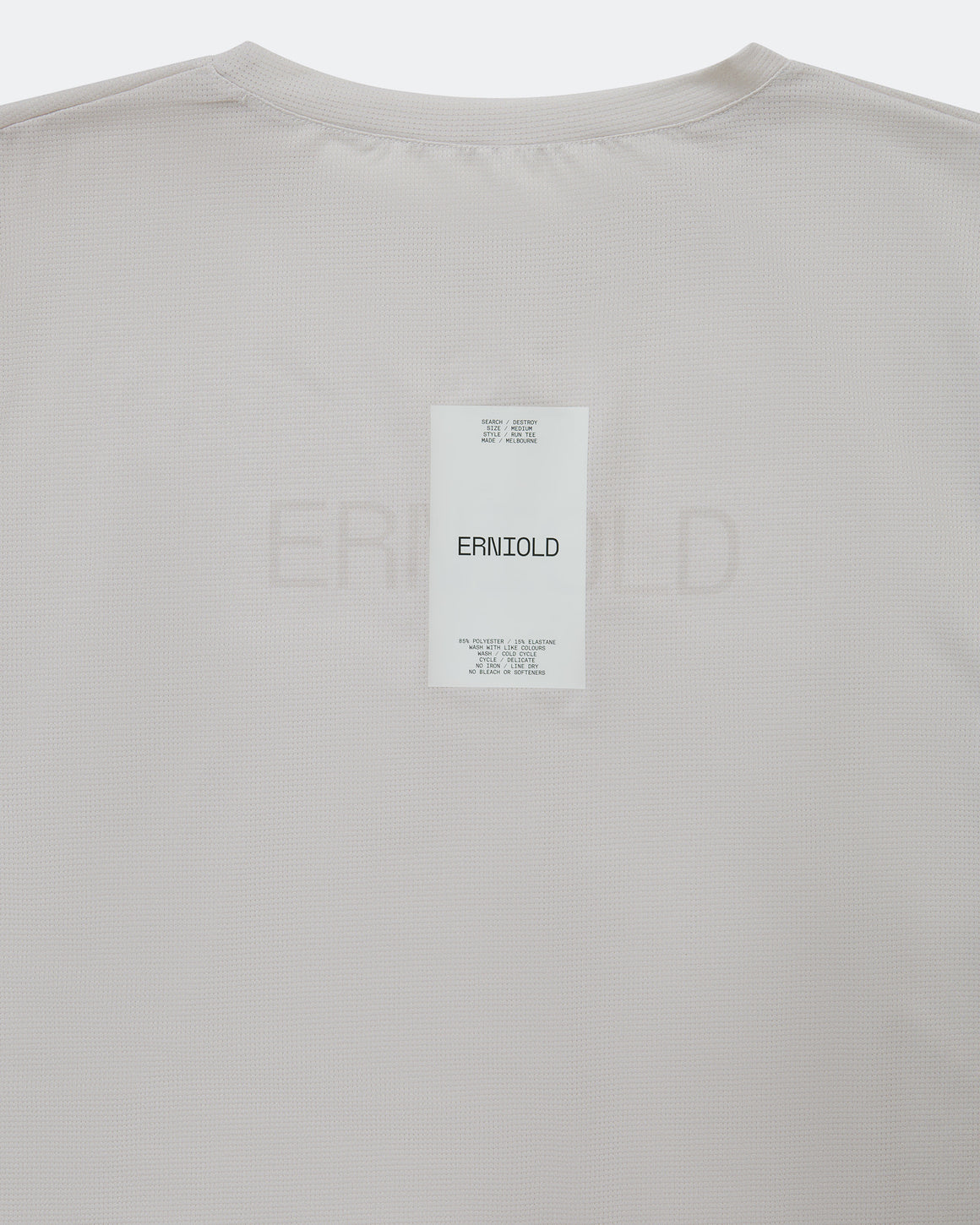 Erniold - Mens Run Tee - Light Beige - Up There Athletics