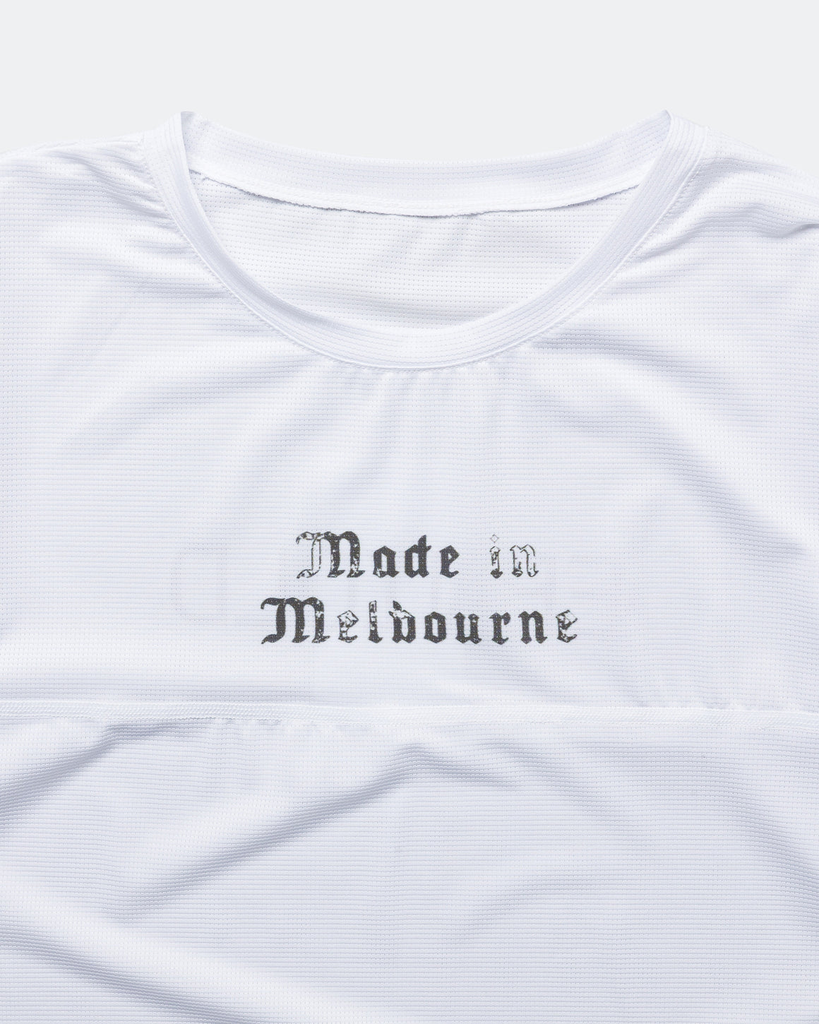 Erniold - Mens Run Tee 'Made in Melbourne' - White - Up There Athletics