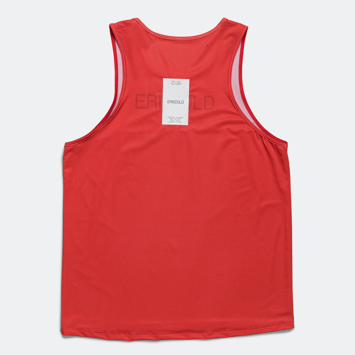 Erniold - Mens Race Singlet - Red Earth - Up There Athletics