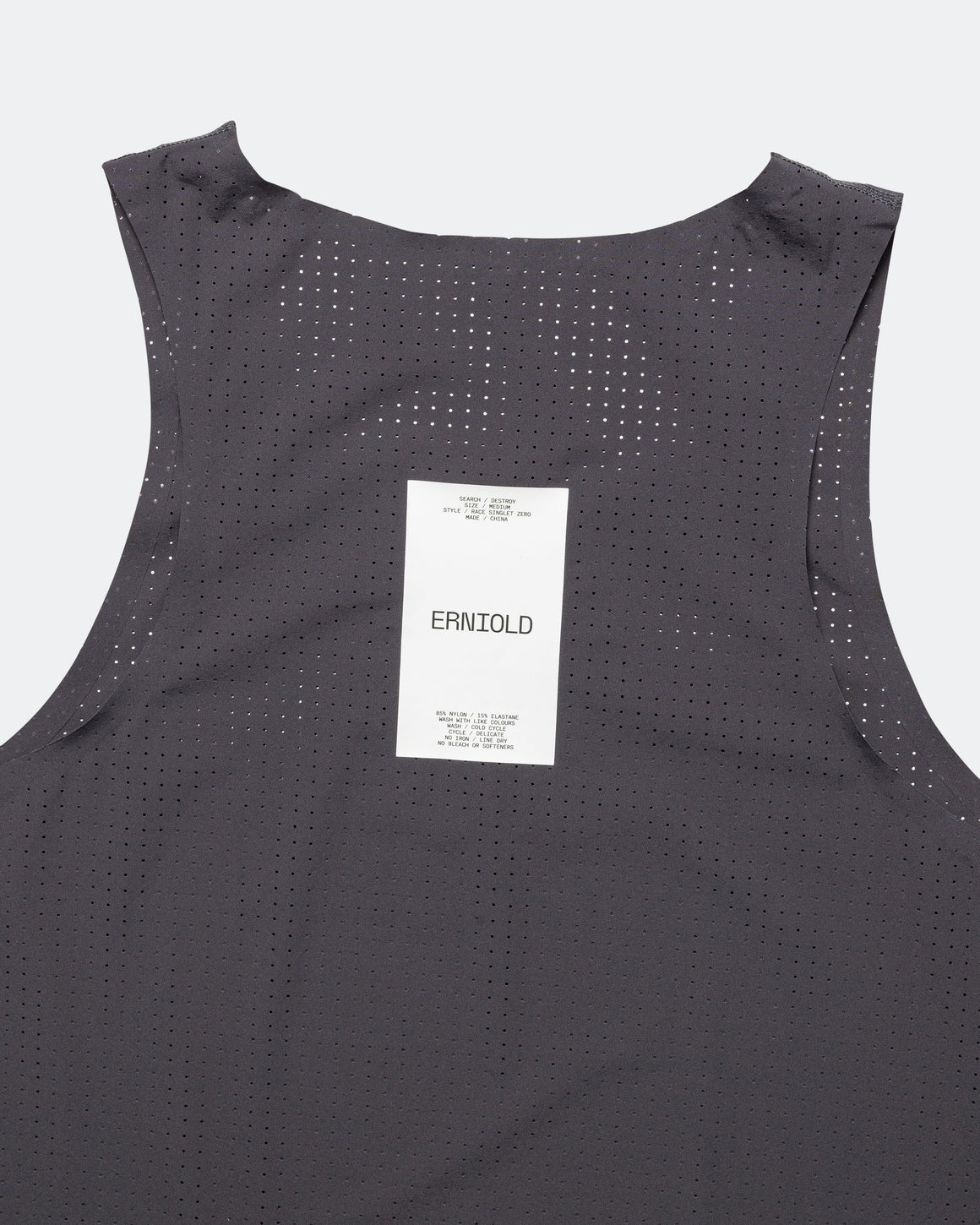 Erniold - Race Singlet Zero - Granite Grey - Up There Athletics