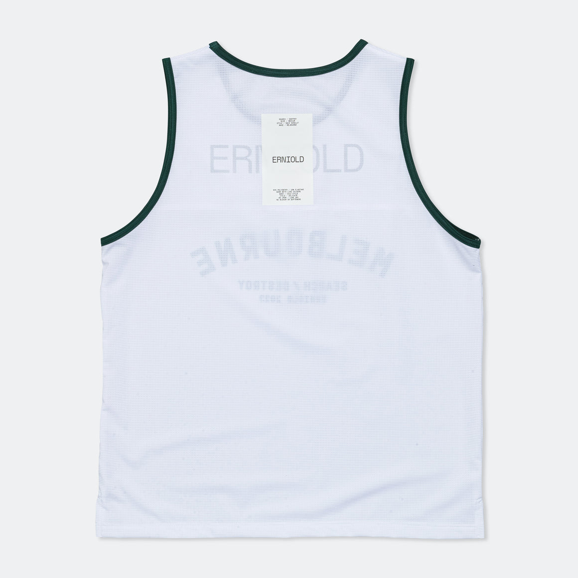 Erniold - Womens Melbourne Race Singlet - White - Up There Athletics