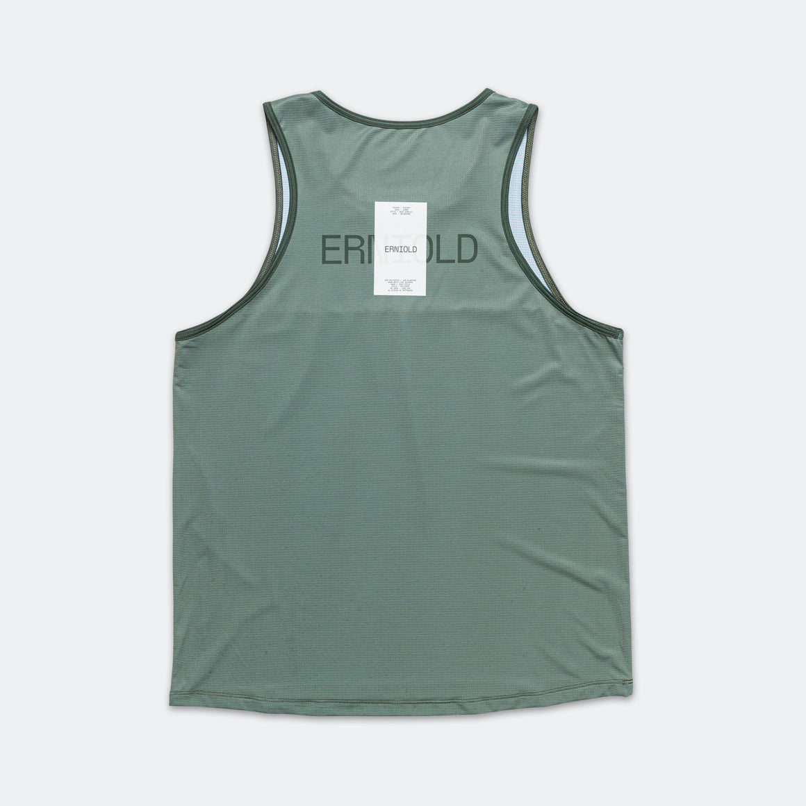 Erniold - Mens Race Singlet - Dark Moss - Up There Athletics