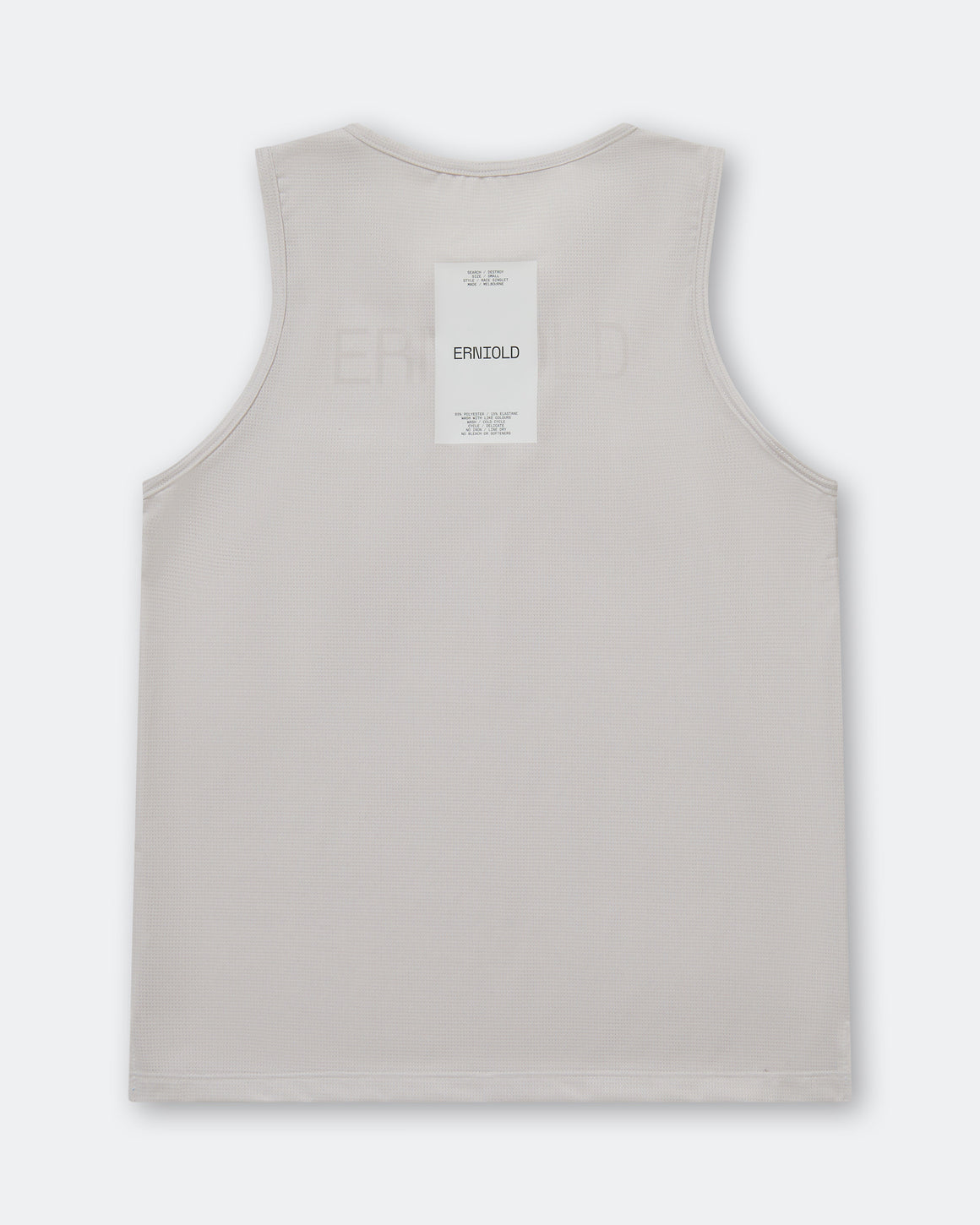 Erniold - Womens Race Singlet - Light Beige - Up There Athletics