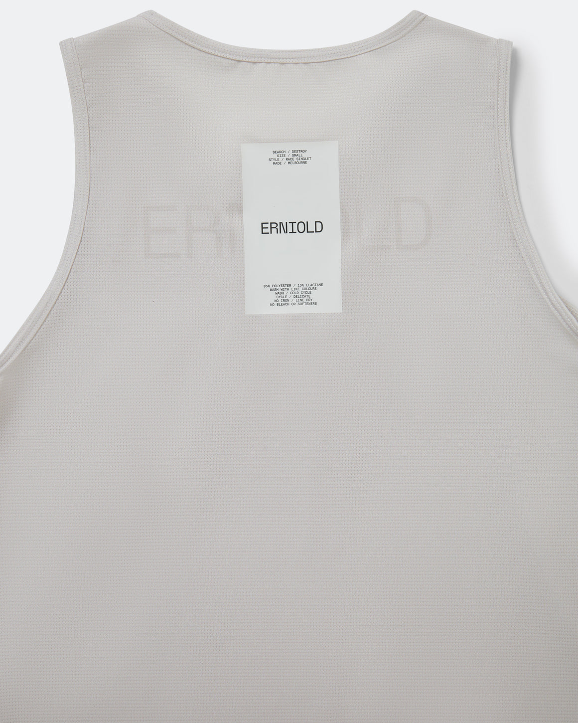 Erniold - Womens Race Singlet - Light Beige - Up There Athletics