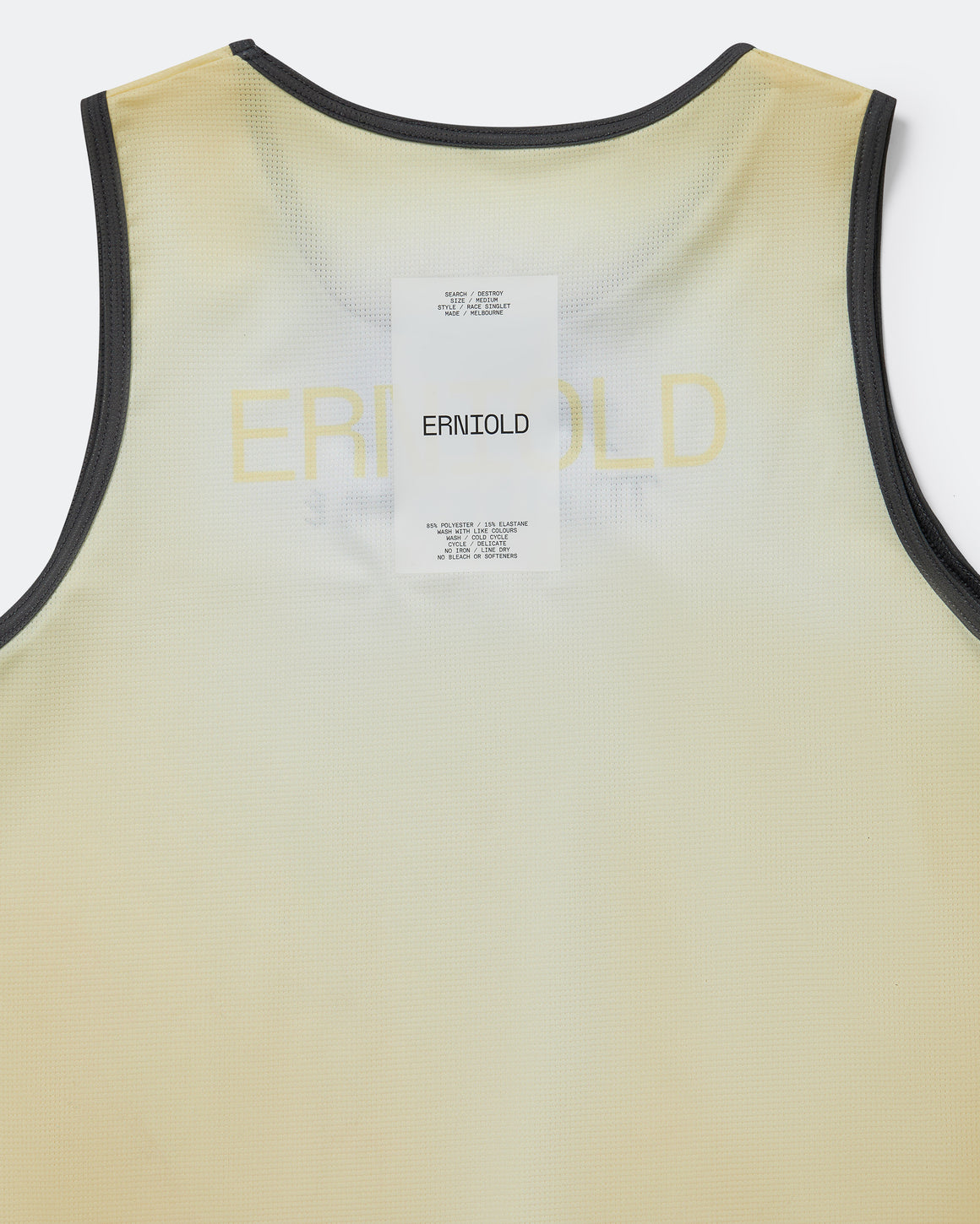 Erniold - Womens Race Singlet Melbourne - Off-White - Up There Athletics