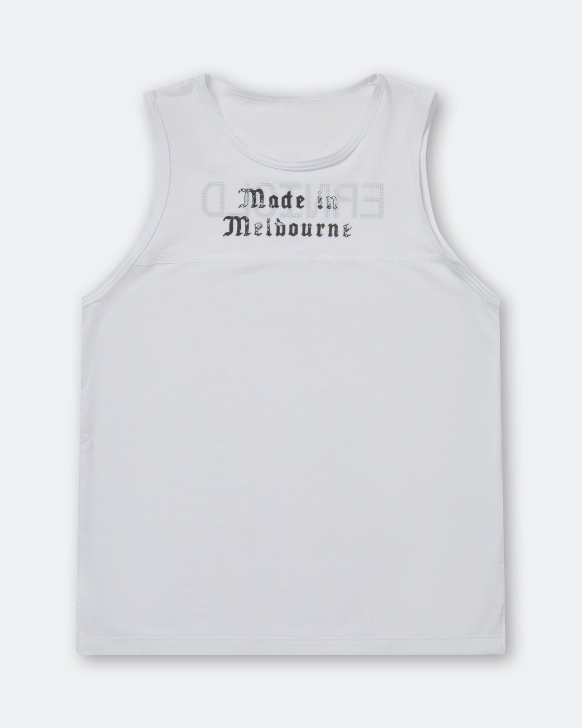 Erniold - Womens Race Singlet Melbourne - White - Up There Athletics