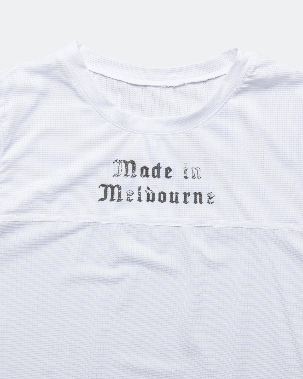 Erniold - Womens Run Tee 'Made in Melbourne' - White - Up There Athletics