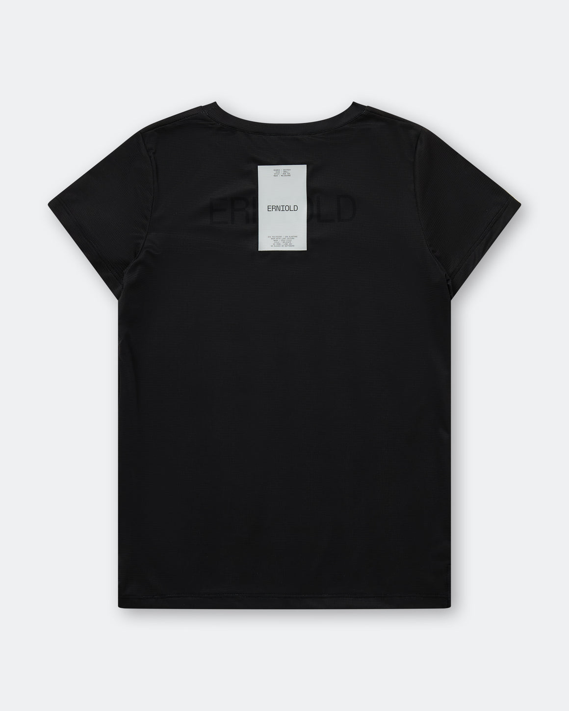 Erniold - Womens Run Tee - Washed Black - Up There Athletics