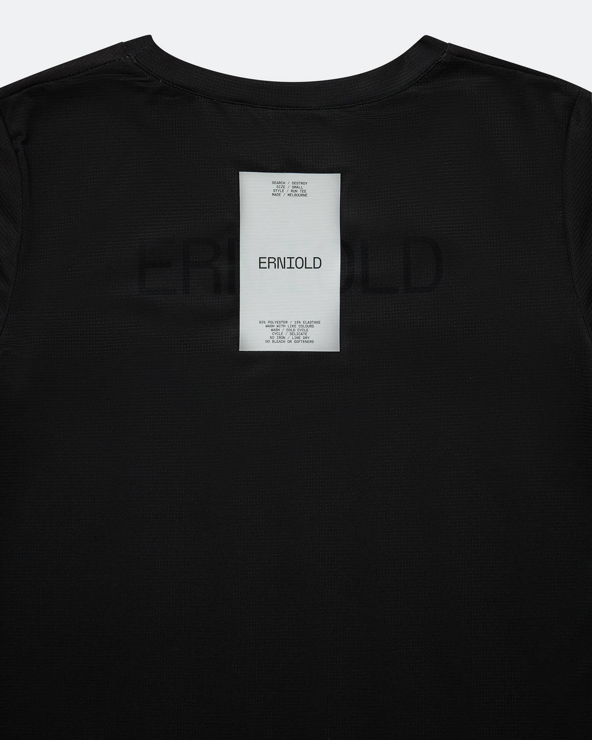 Erniold - Womens Run Tee - Washed Black - Up There Athletics