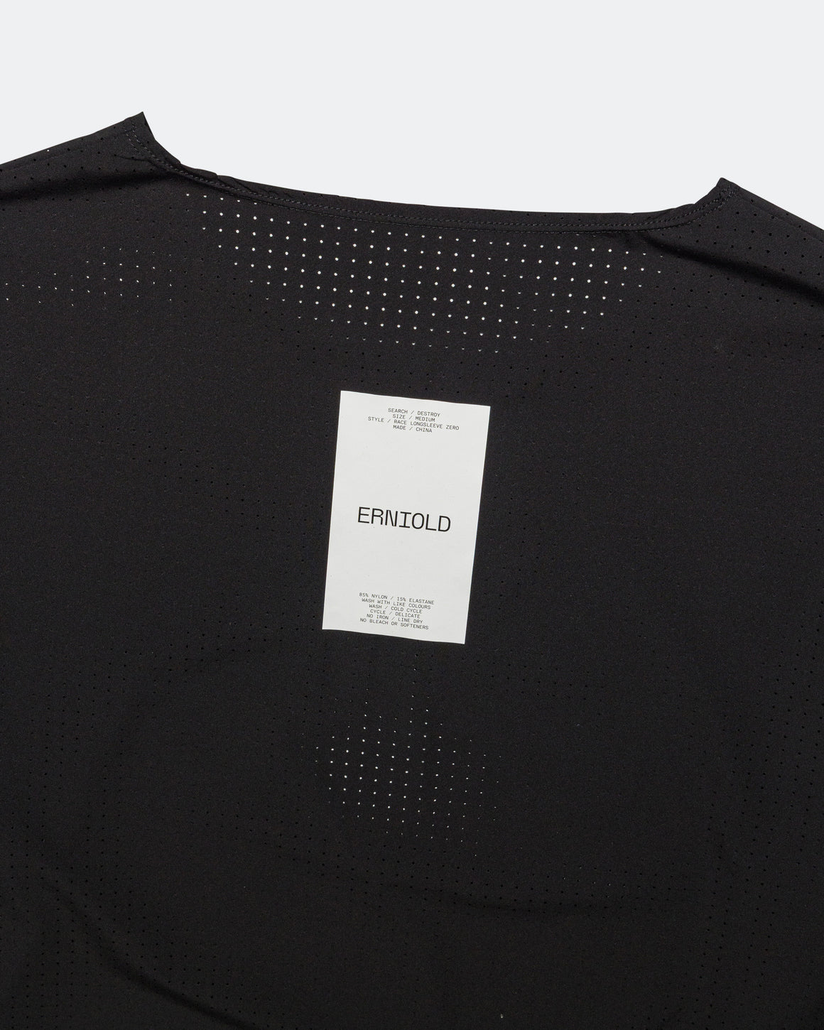 Erniold - Zero Race Longsleeve - Midnight Black - Up There Athletics