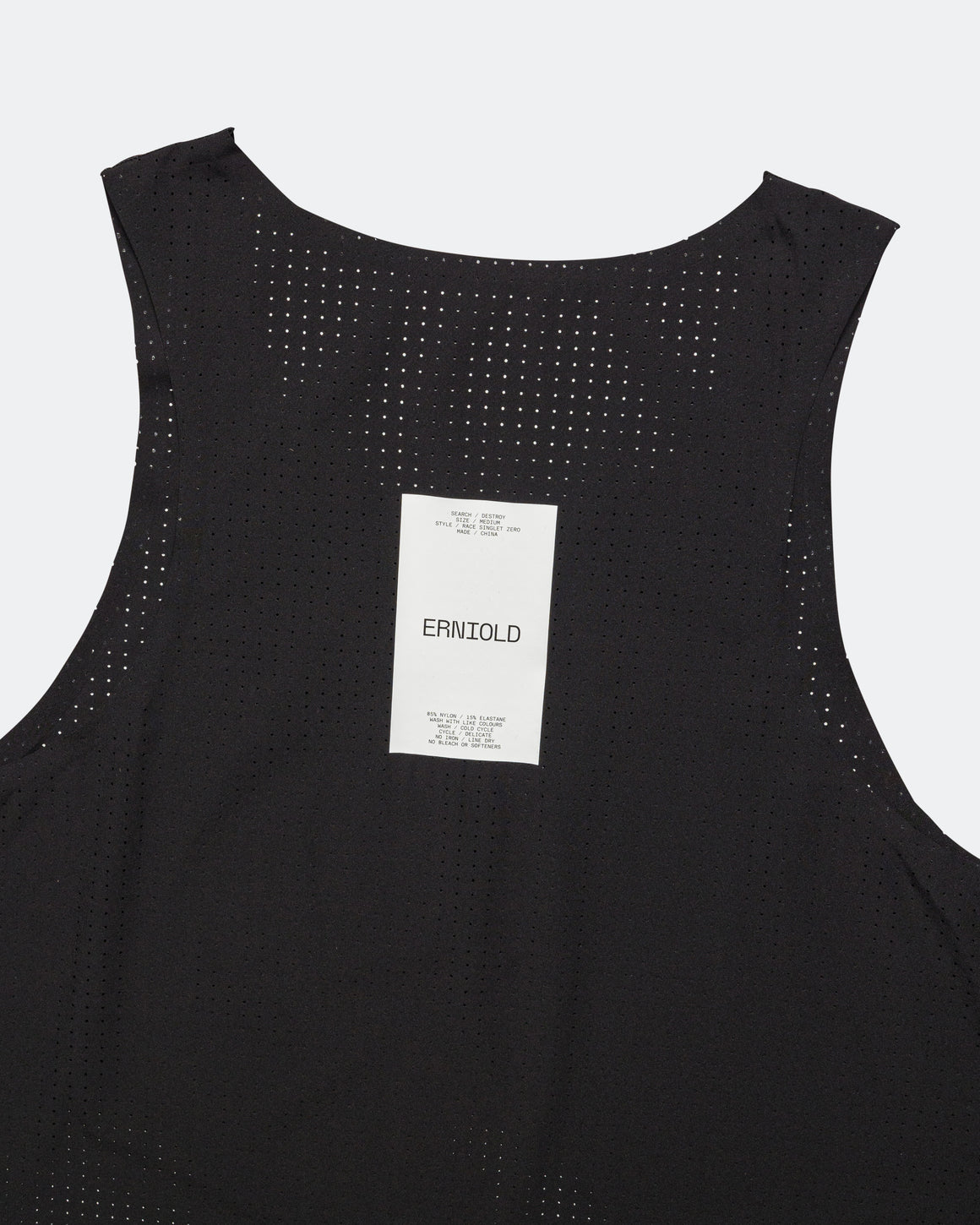 Erniold - Zero Race Singlet- Black - Up There Athletics
