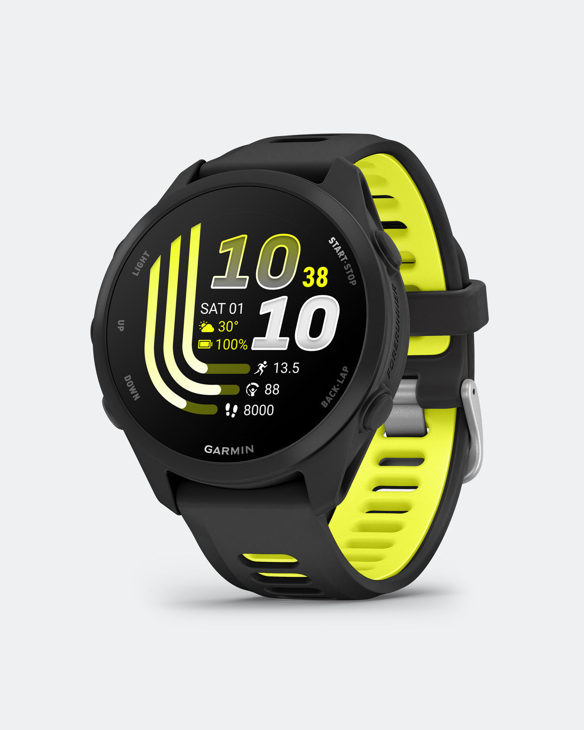Garmin - Forerunner 170 Music - Black/Amp Yellow - Up There Athletics