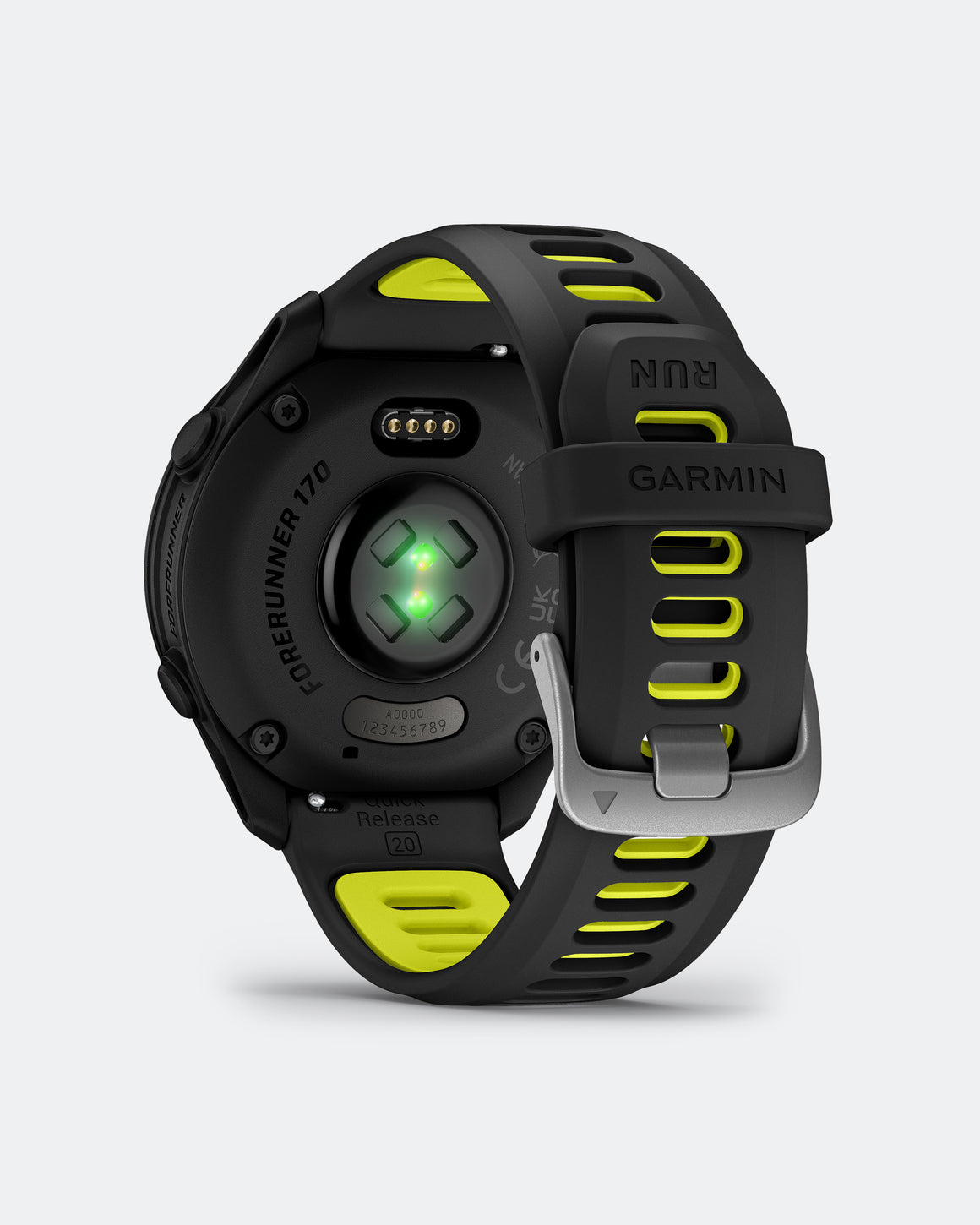 Garmin - Forerunner 170 Music - Black/Amp Yellow - Up There Athletics