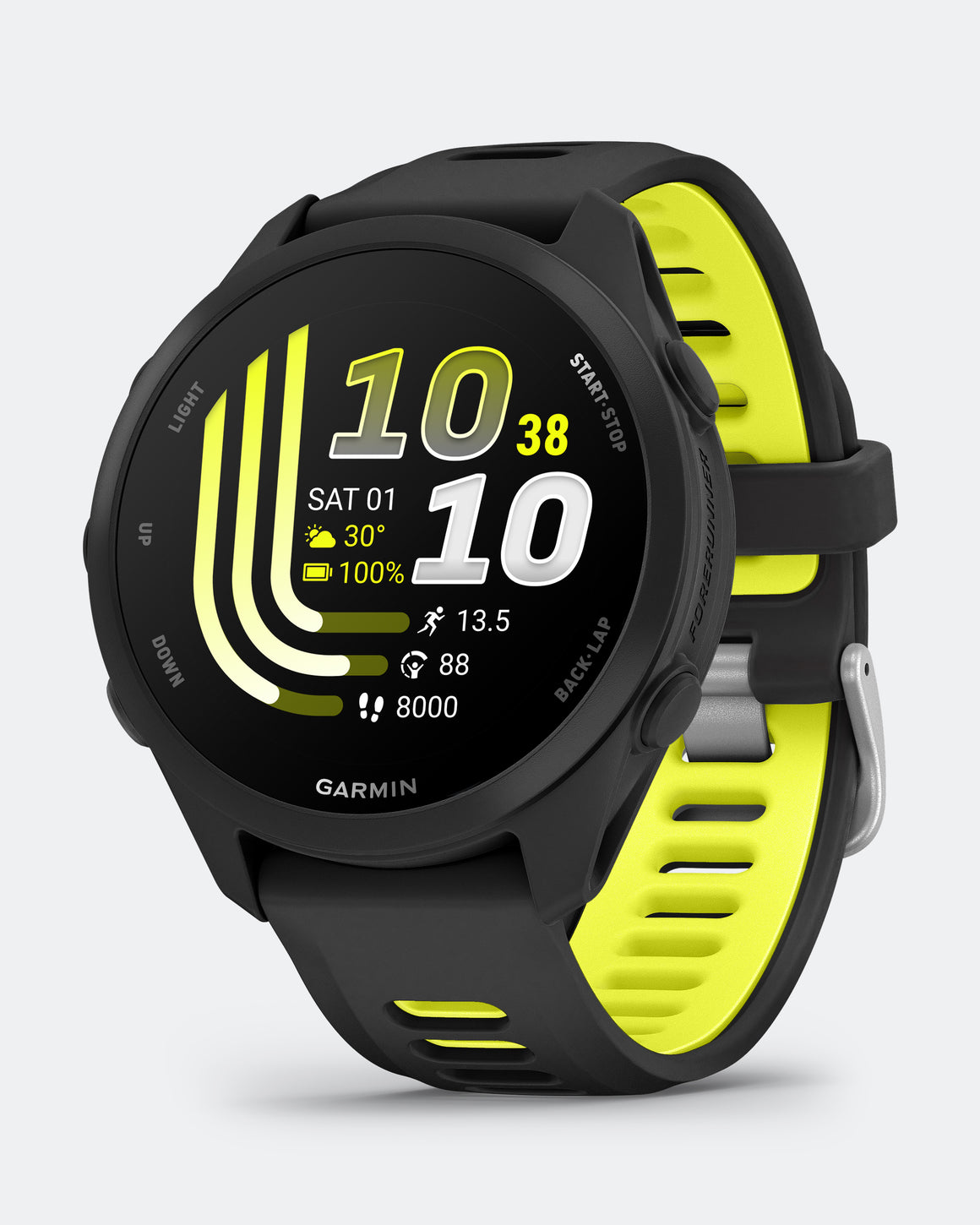 Garmin - Forerunner 170 Music - Black/Amp Yellow - Up There Athletics