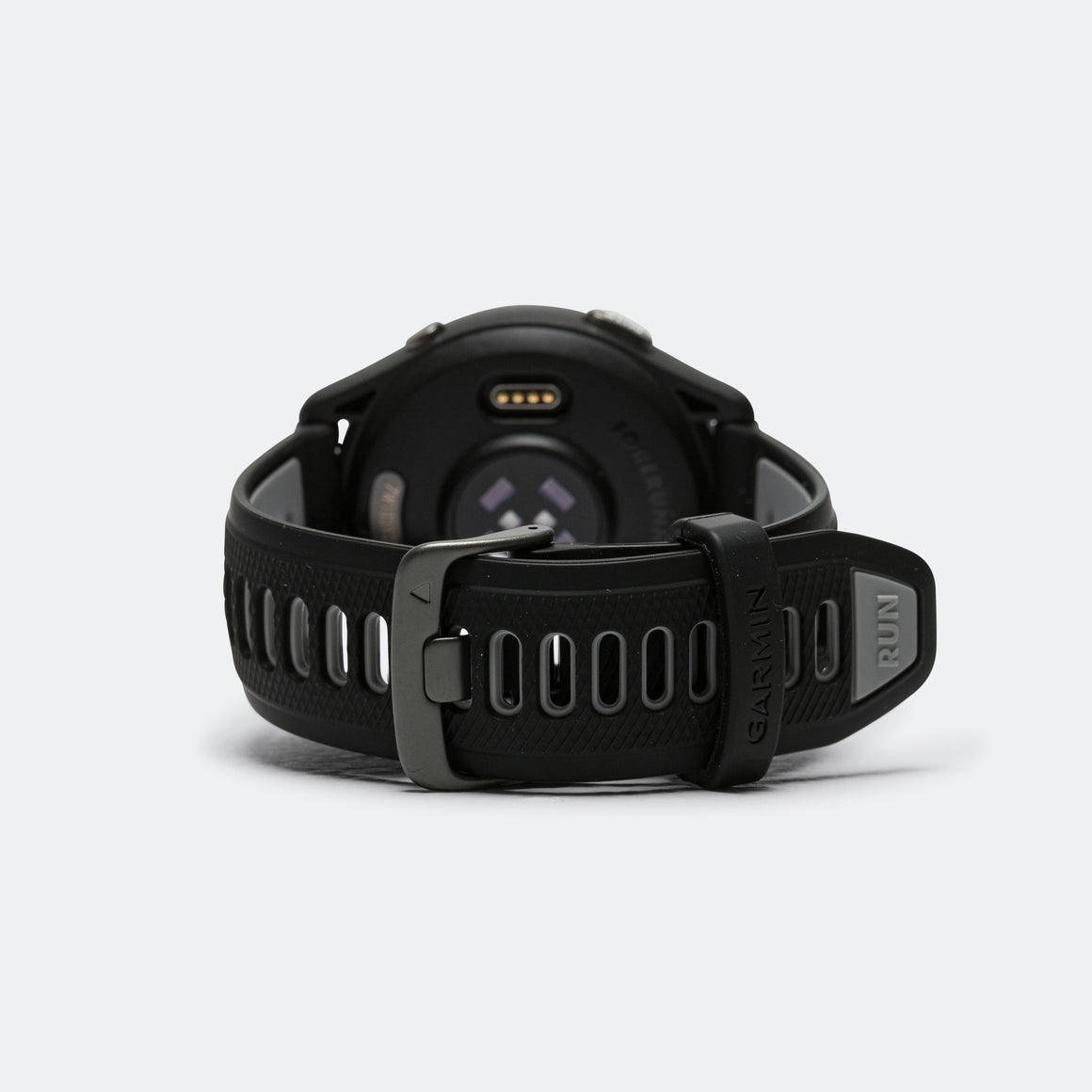 Garmin - Forerunner® 265 - Black Bezel w/Black Case & Black/Powder Grey Silicone Band - Up There Athletics