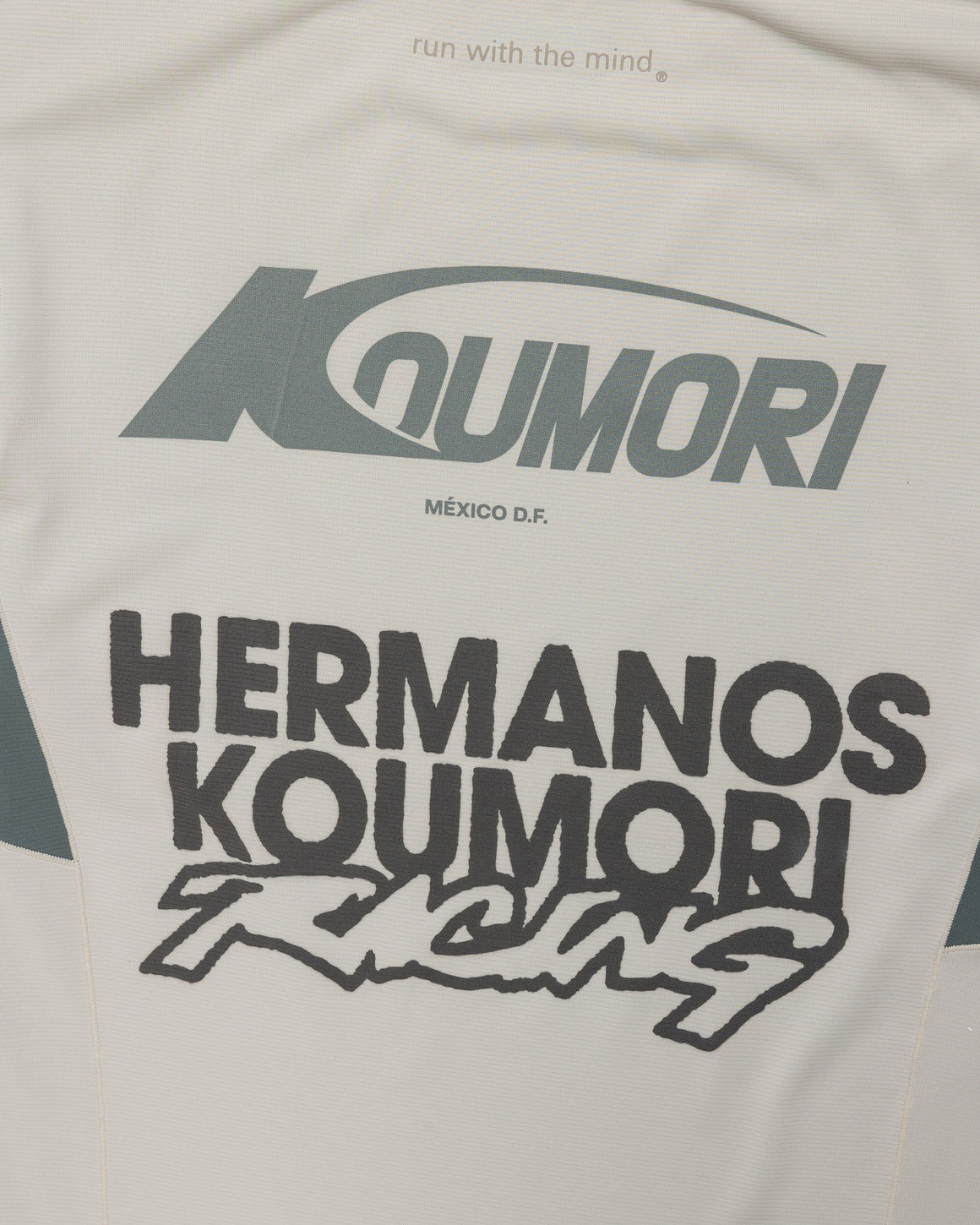Hermanos Koumori - Mens LS AOP Light Training T-Shirt - Silver Cloud/ Balsam Green - Up There Athletics